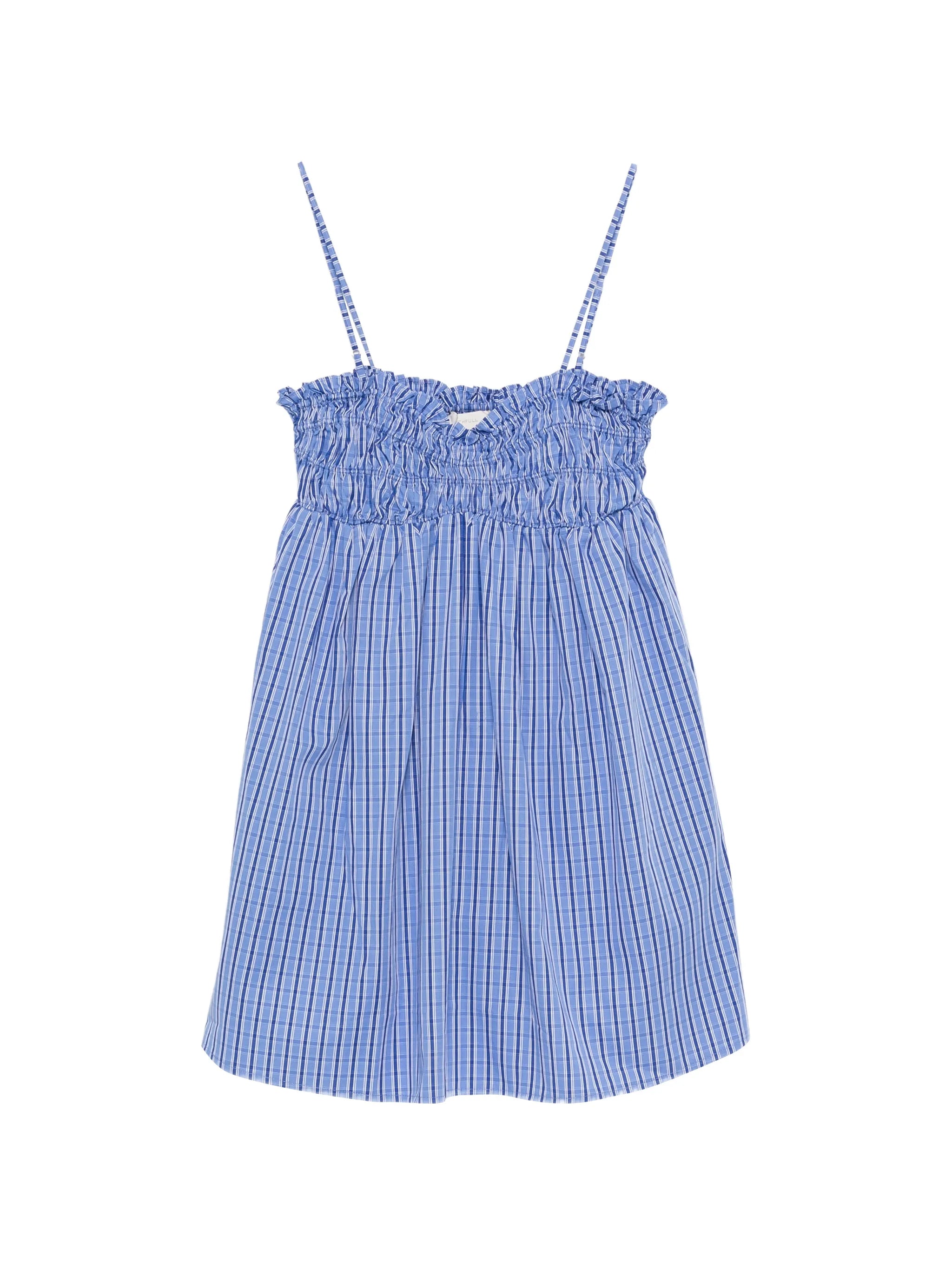 Presa shirred mini dress