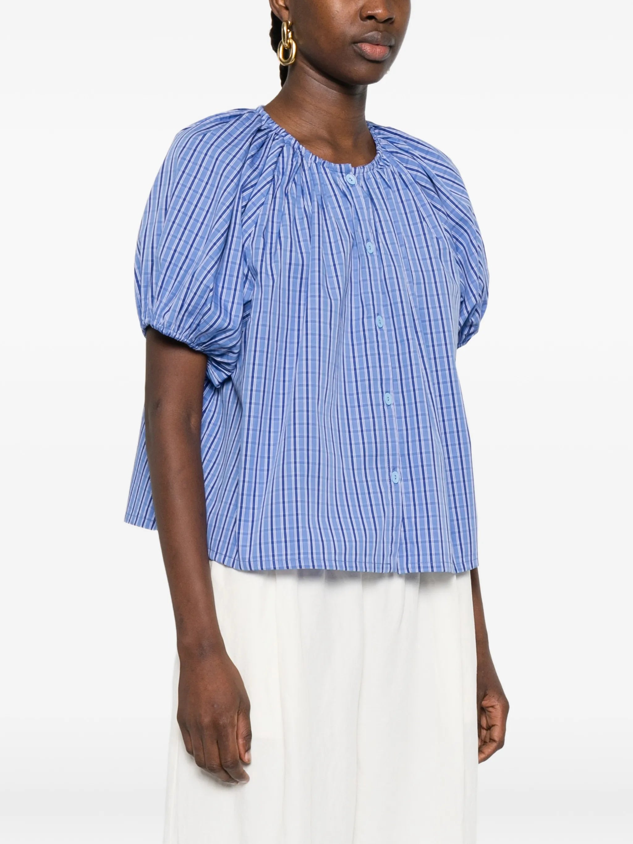 Alexis gathered blouse