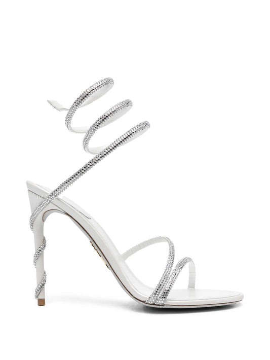 Margot embellished satin heeled sandals