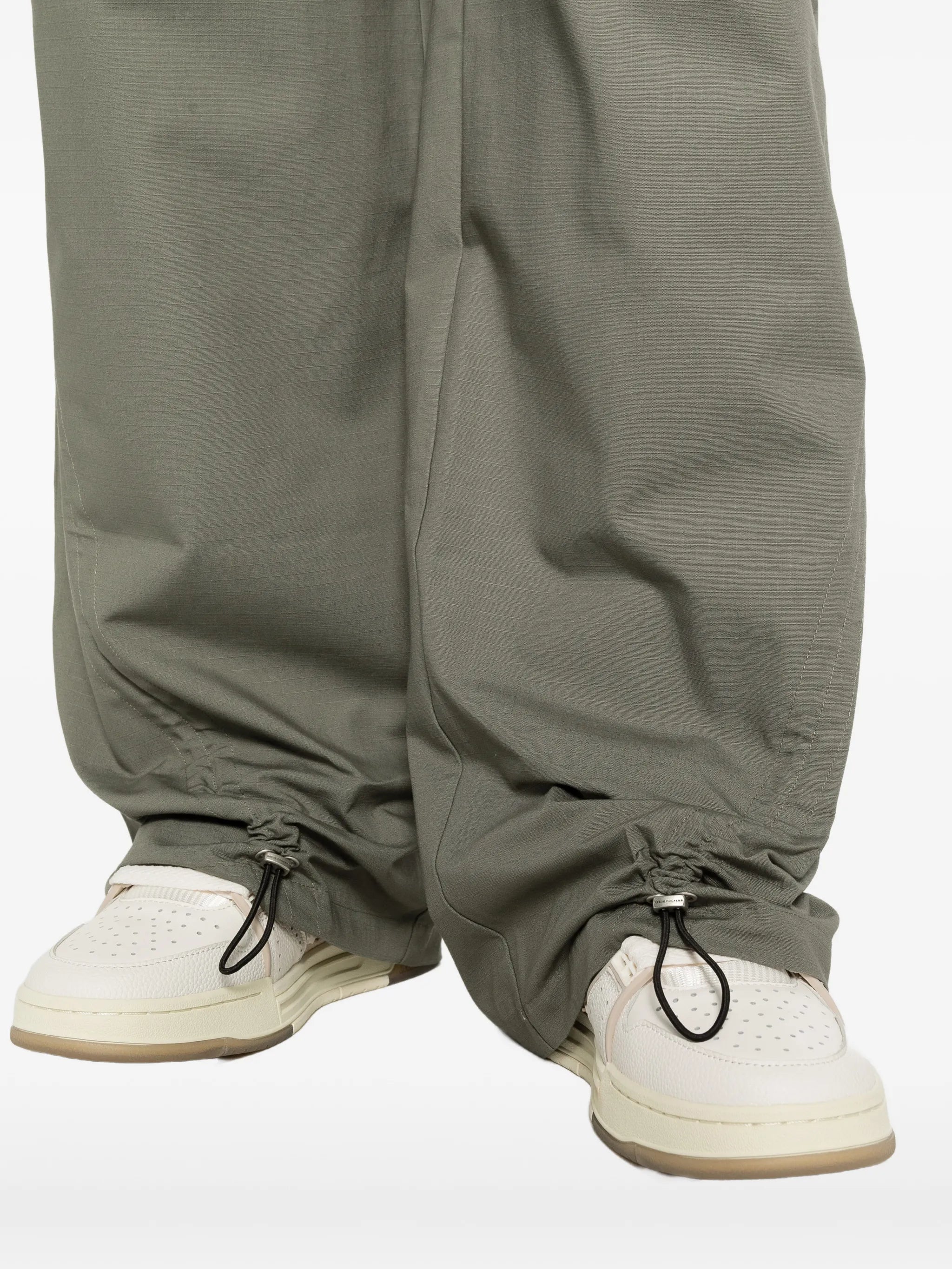 ripstop pleated trousers