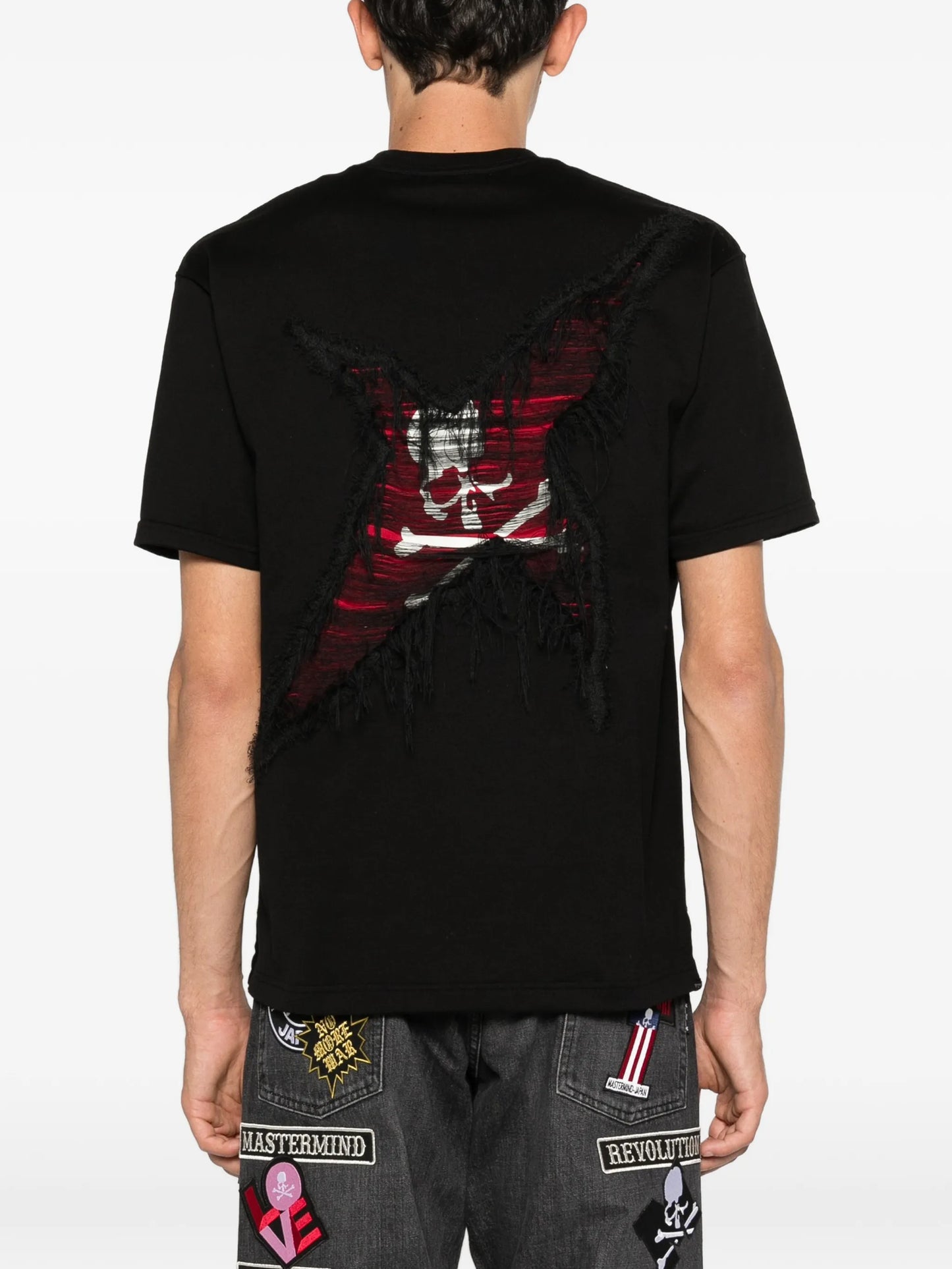ripped logo T-shirt