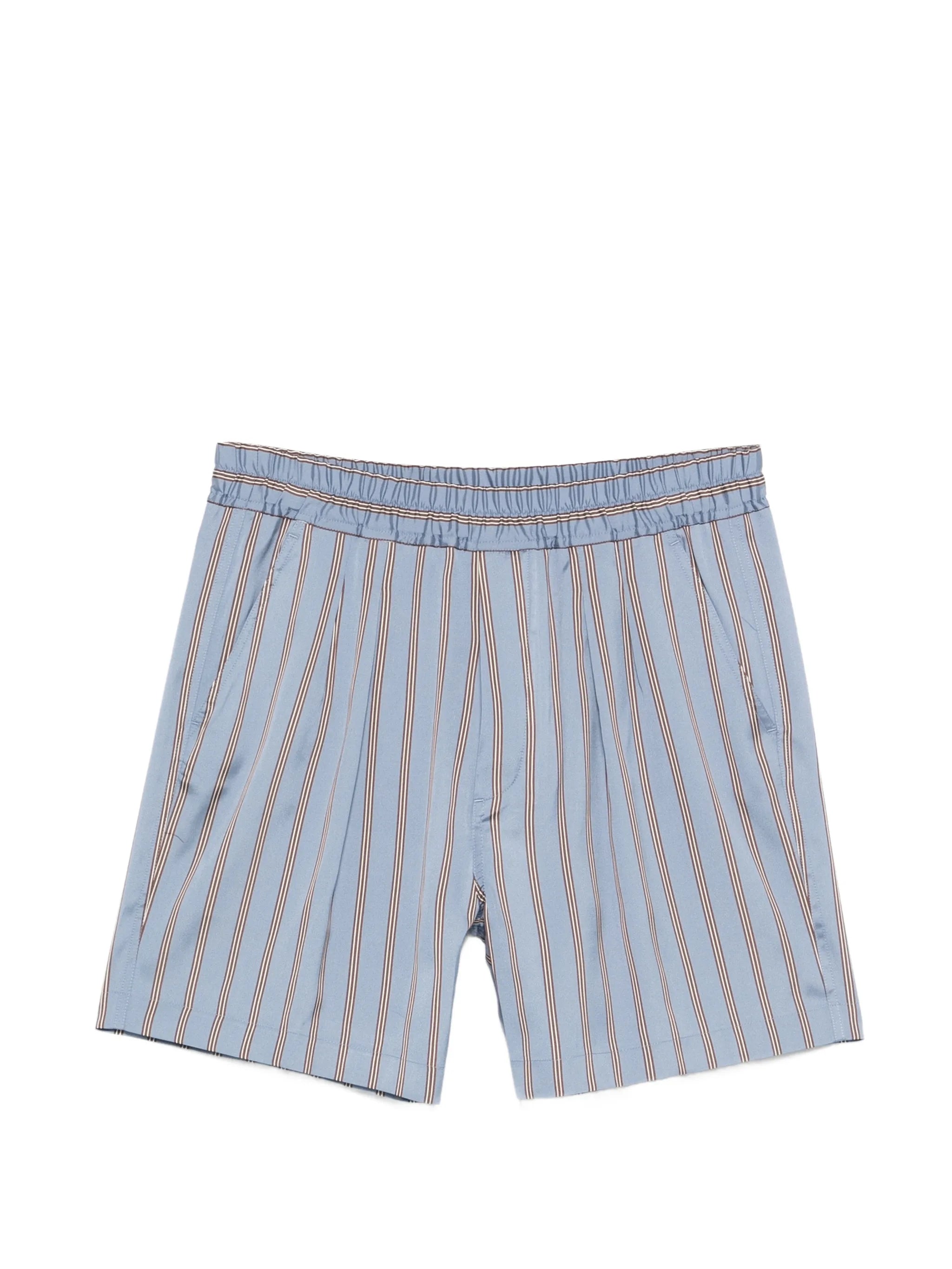striped-pattern shorts