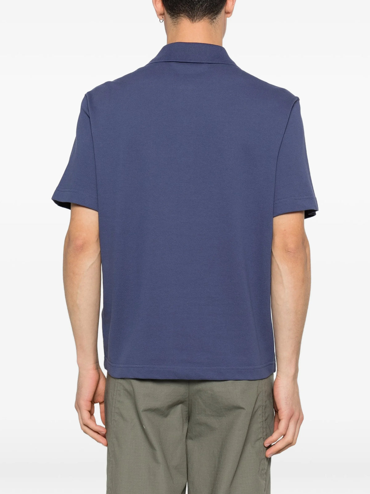 logo cotton piquet polo shirt