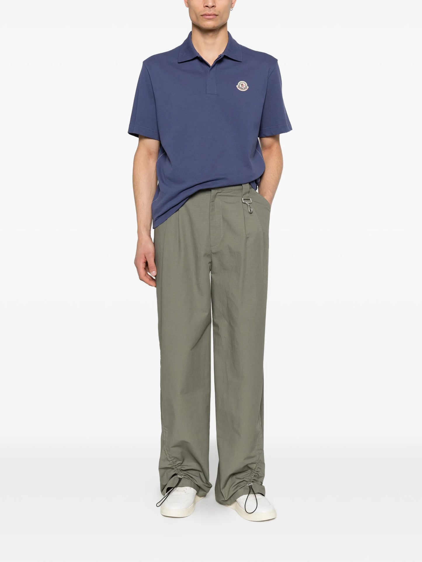 logo patch polo shirt