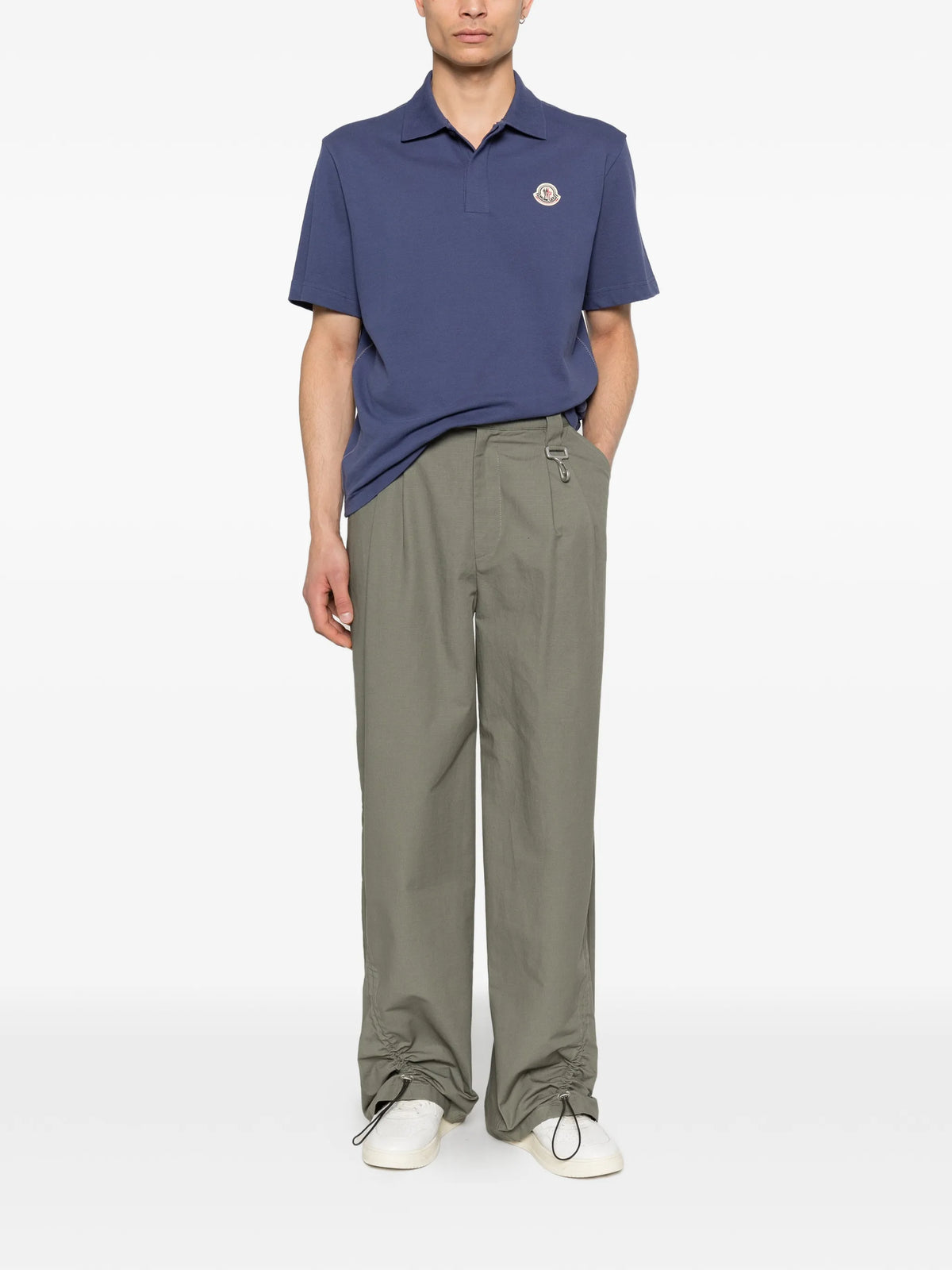 logo cotton piquet polo shirt