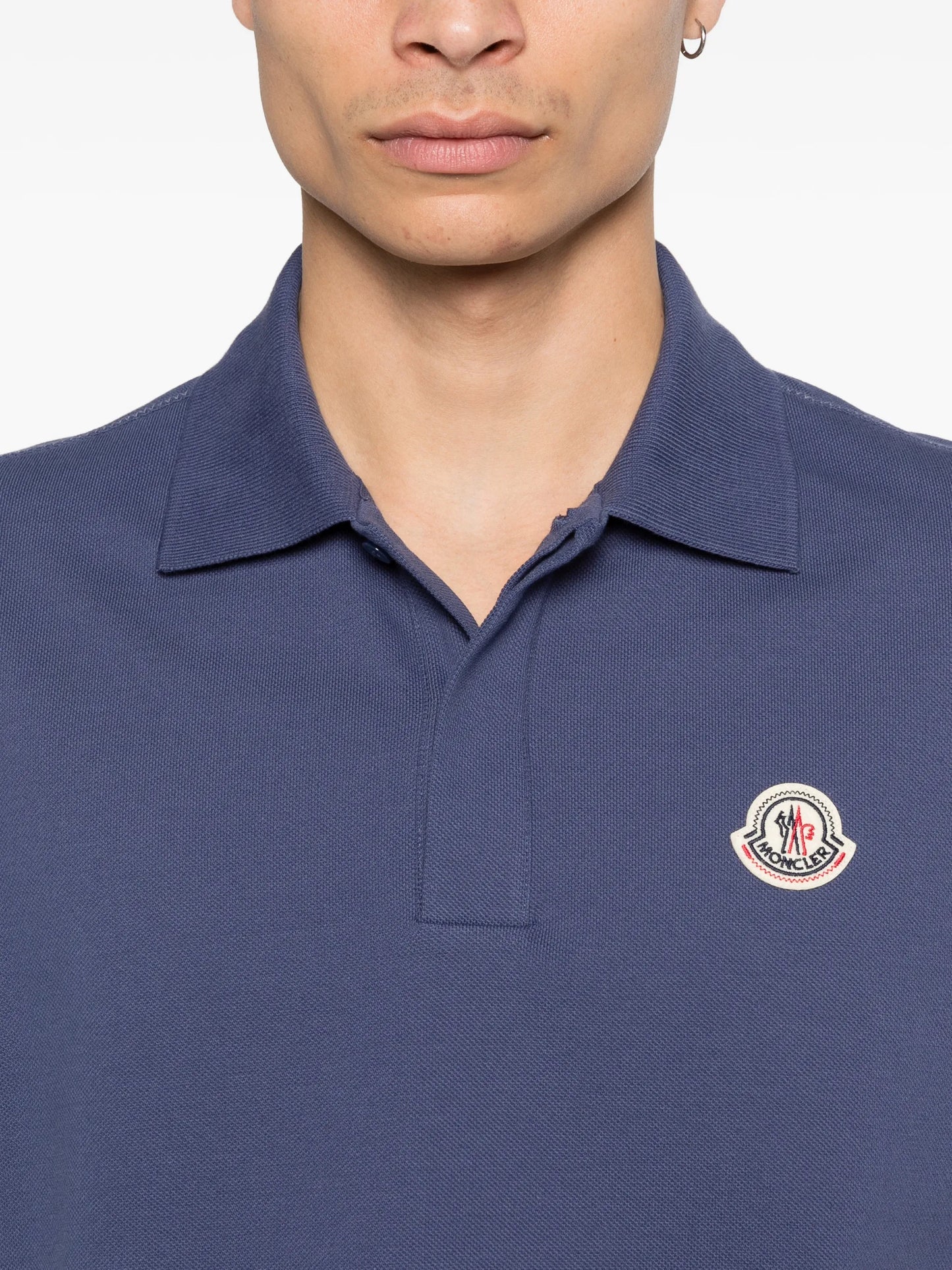 logo patch polo shirt