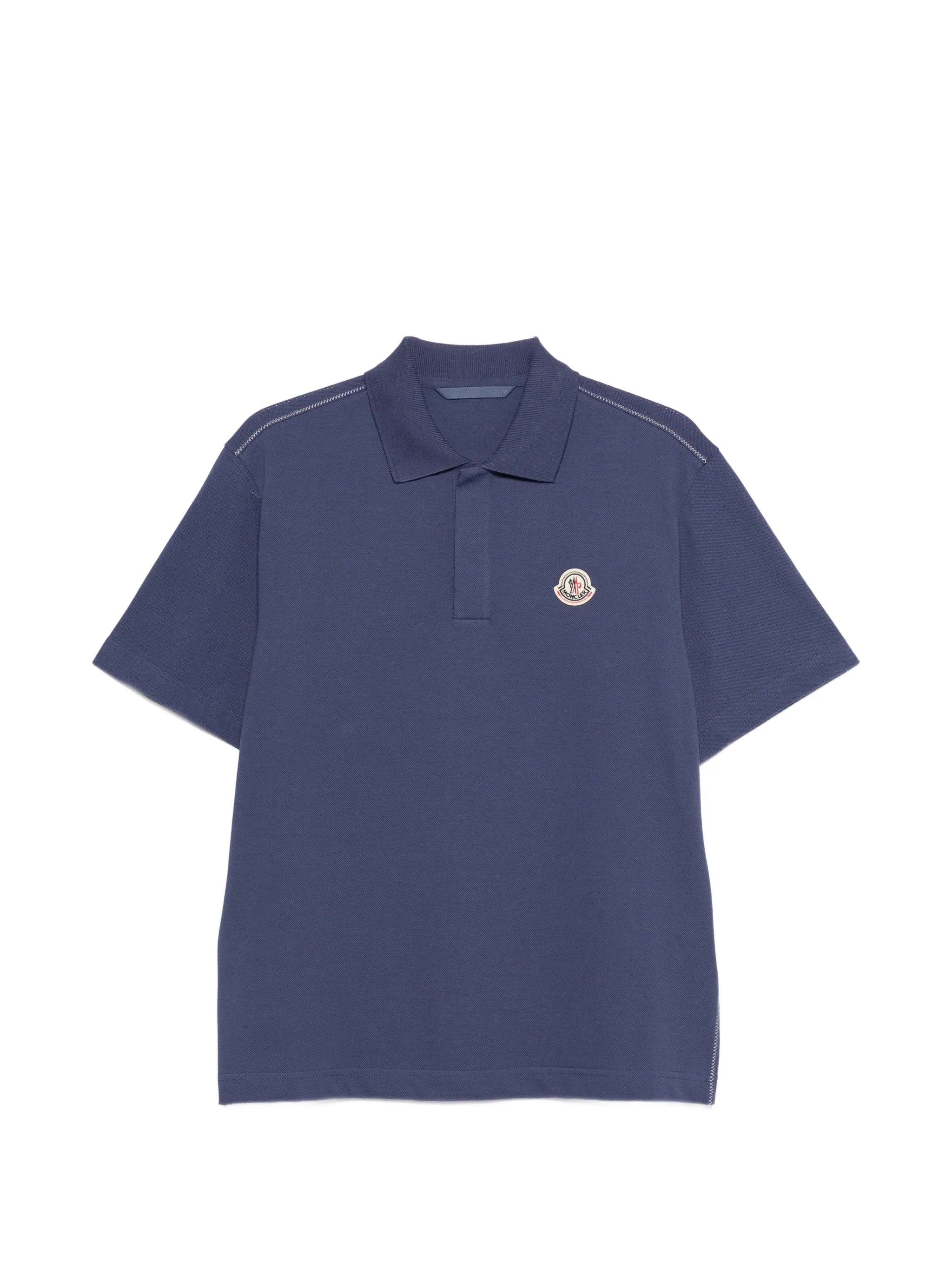 logo patch polo shirt