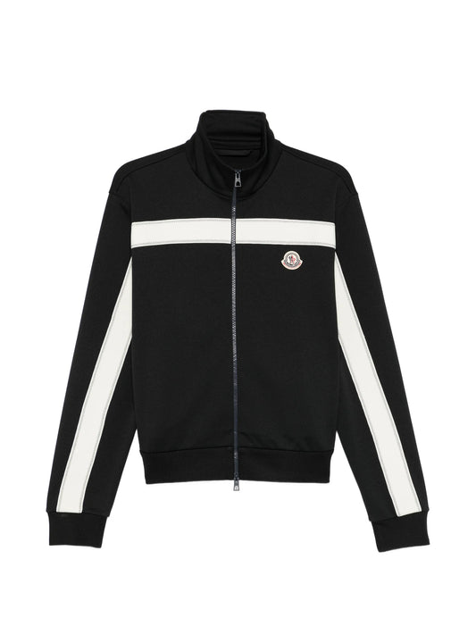 contrast panel track jacket