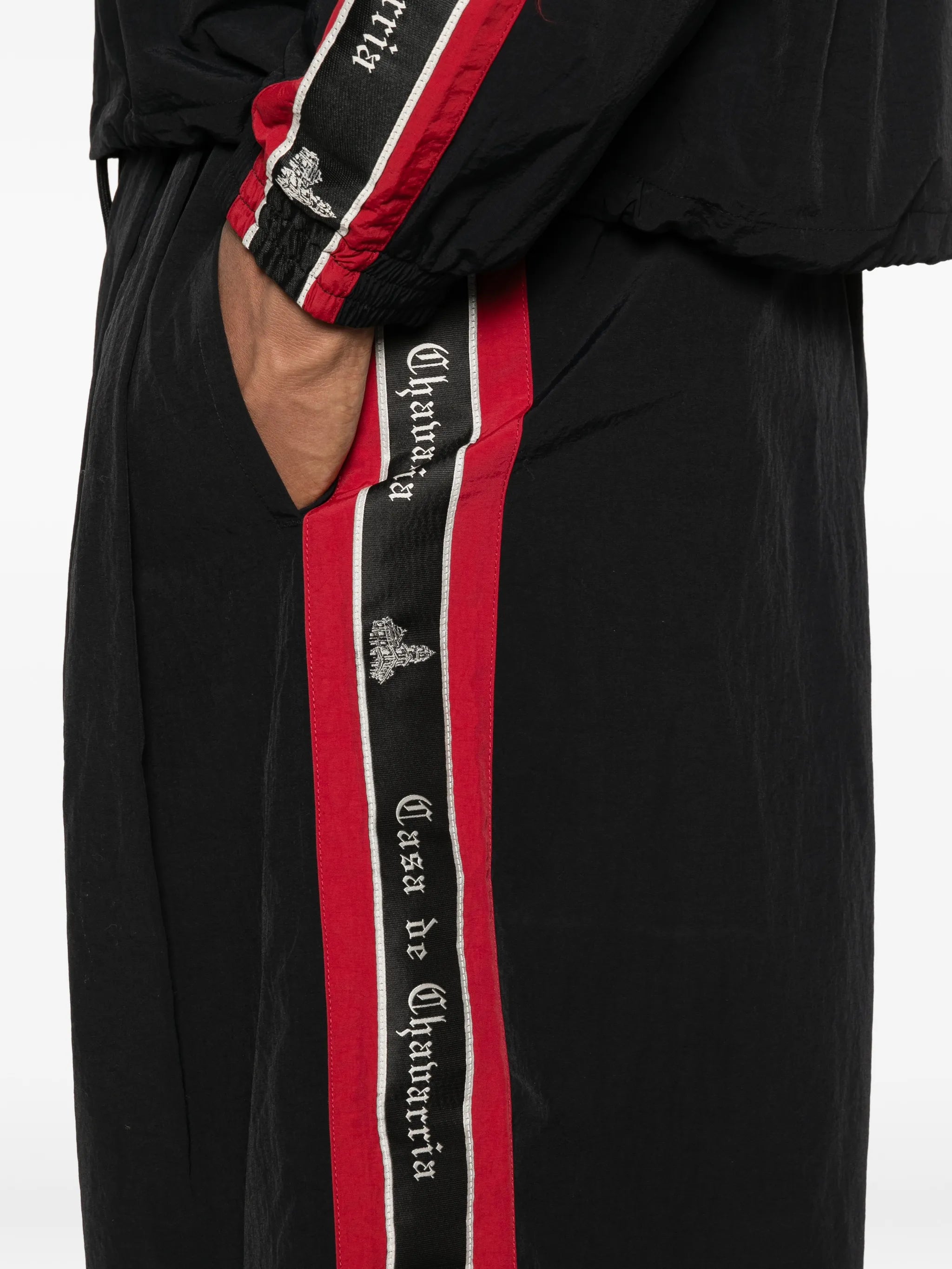 logo-embroidered shorts