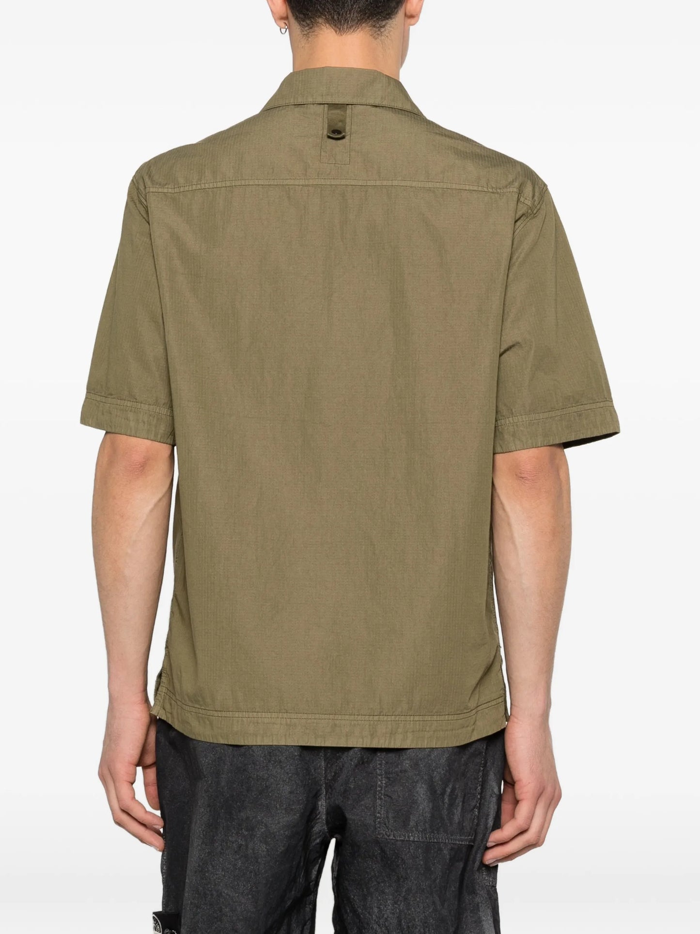 logo-embroidered shirt