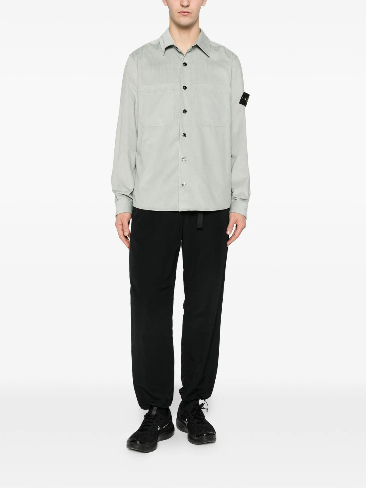 1200040 cotton micro-corduroy overshirt