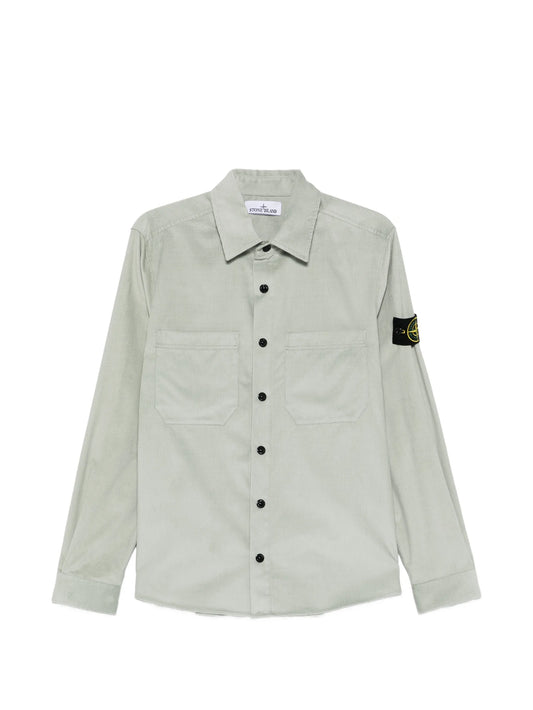 1200040 cotton micro-corduroy overshirt