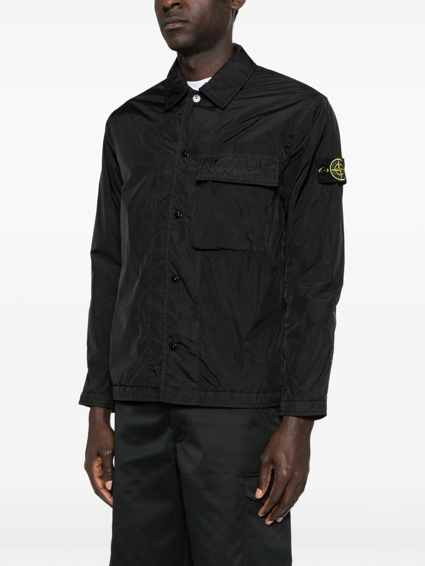 Compass-badge shirt