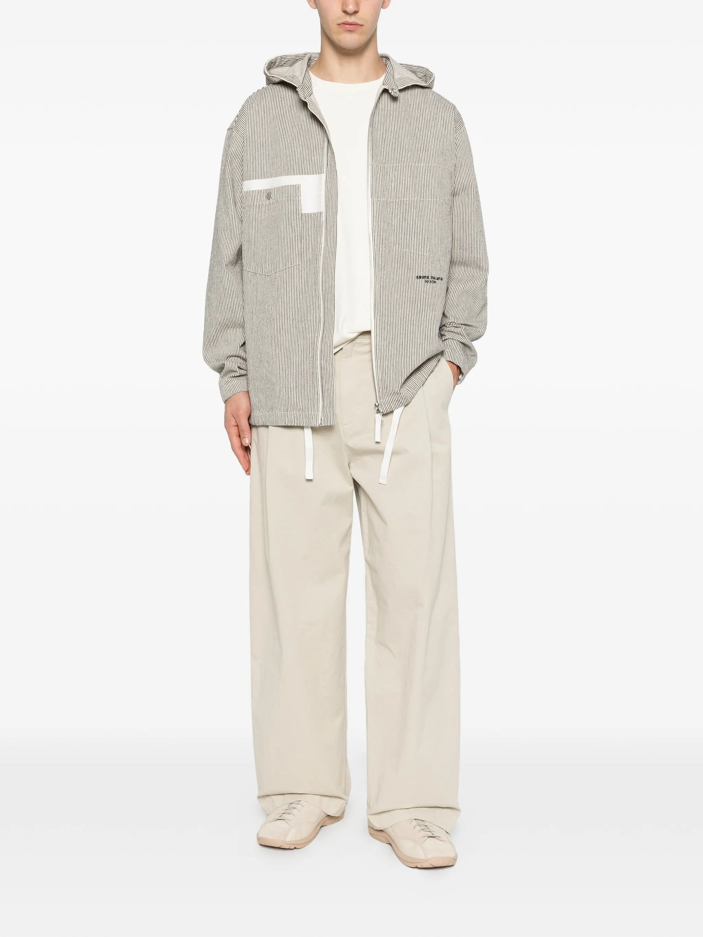 striped-pattern jacket