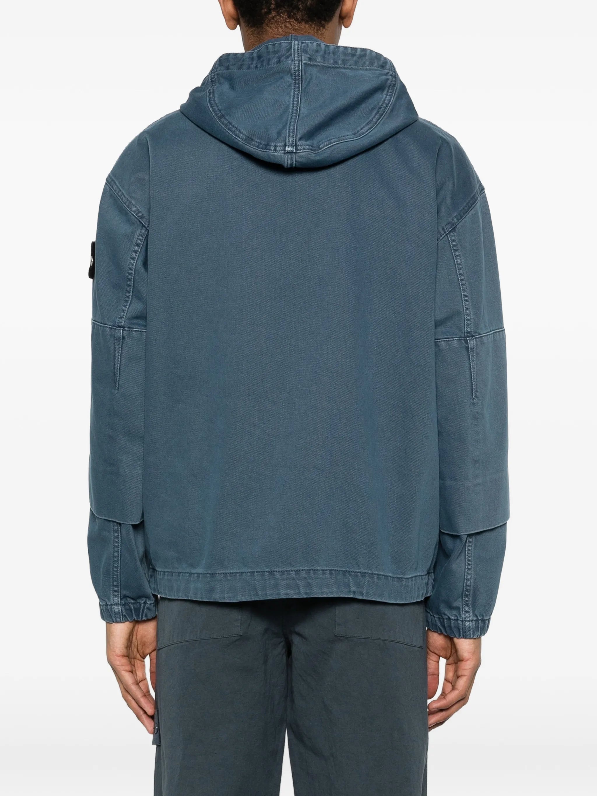 hooded zip-up jacket