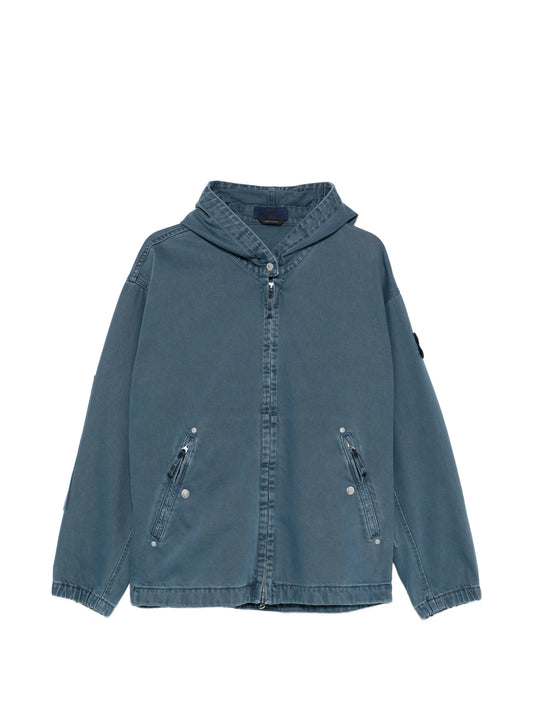 hooded zip-up jacket