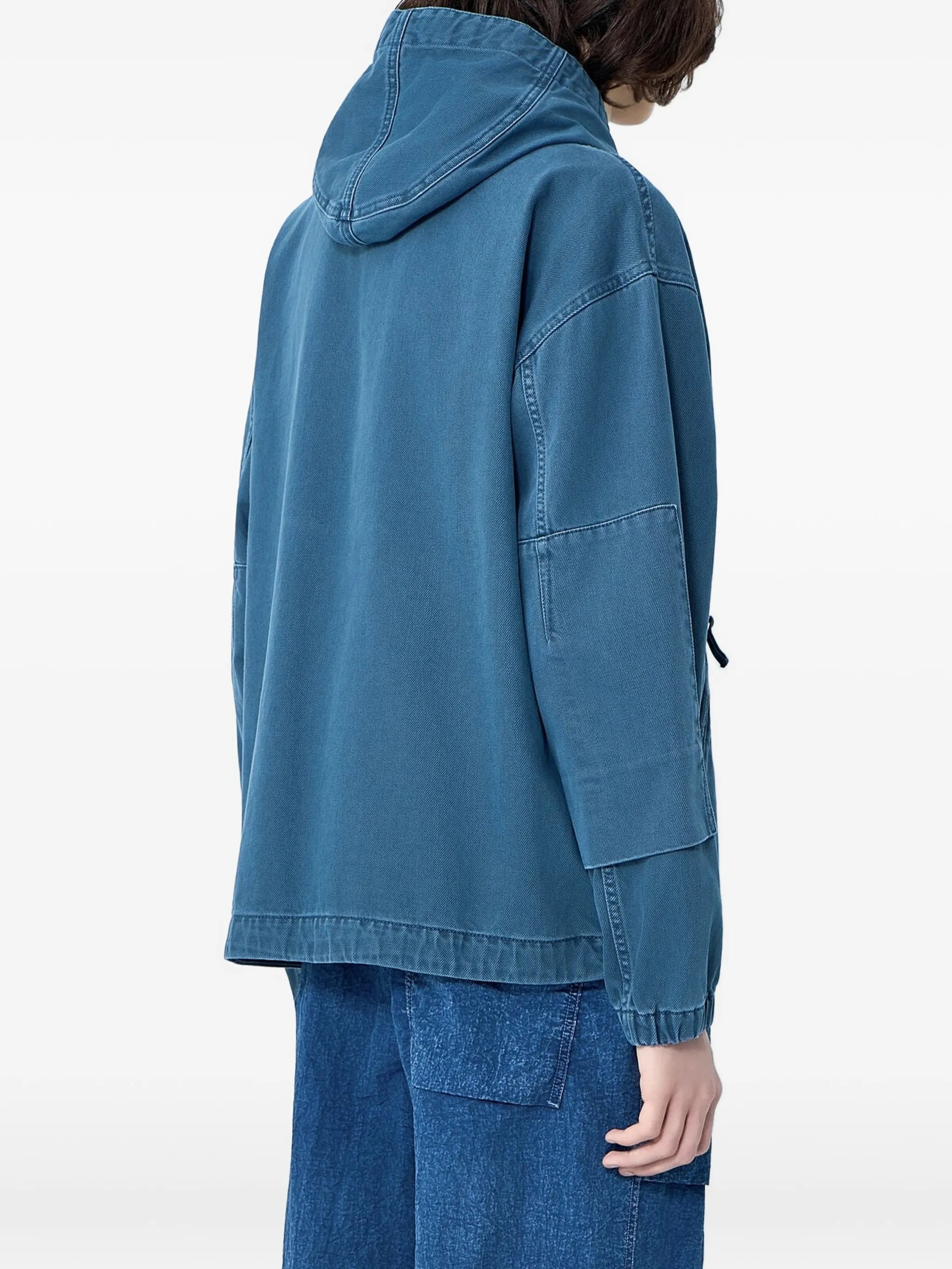 hooded zip-up jacket