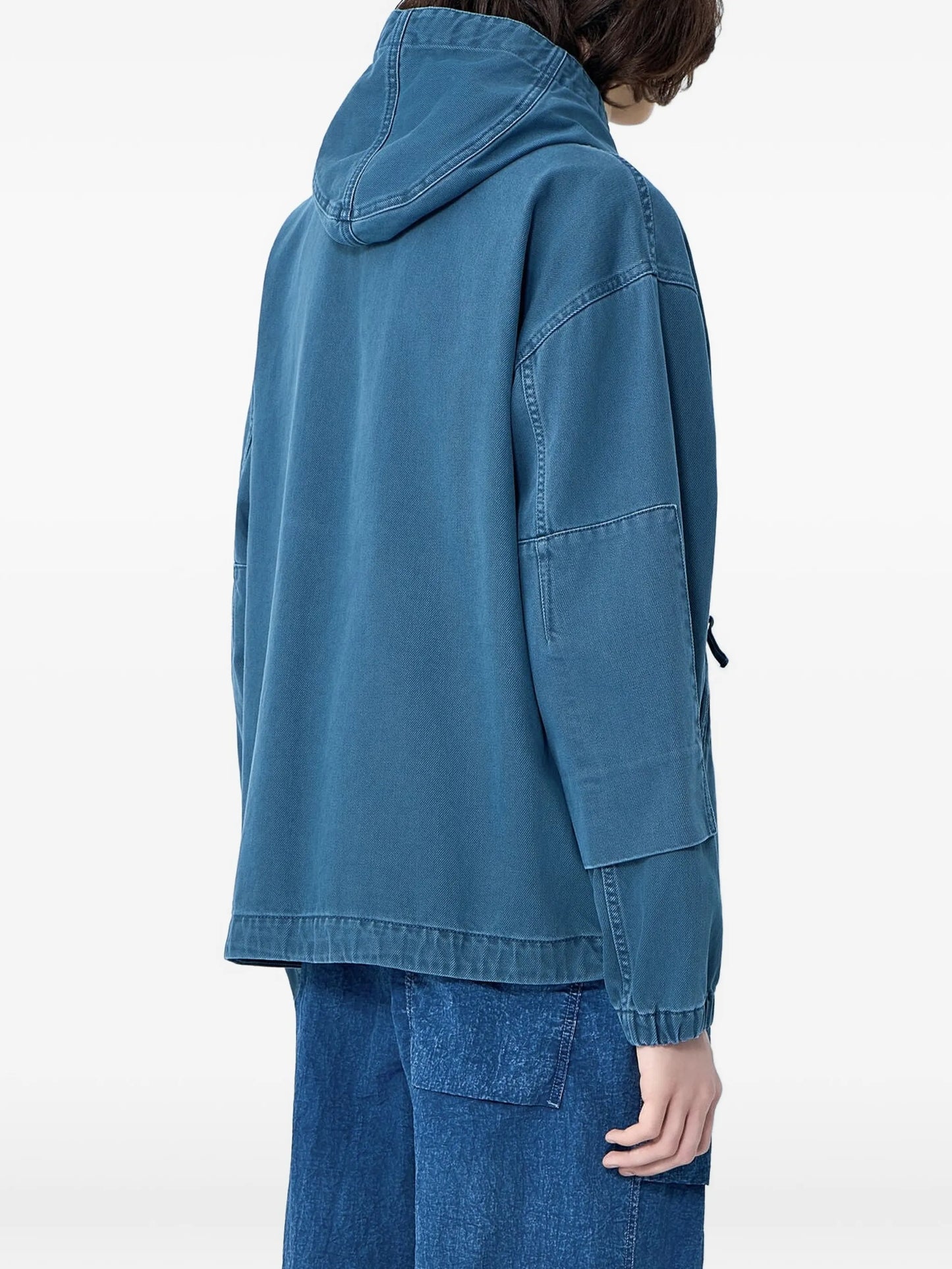 hooded zip-up jacket