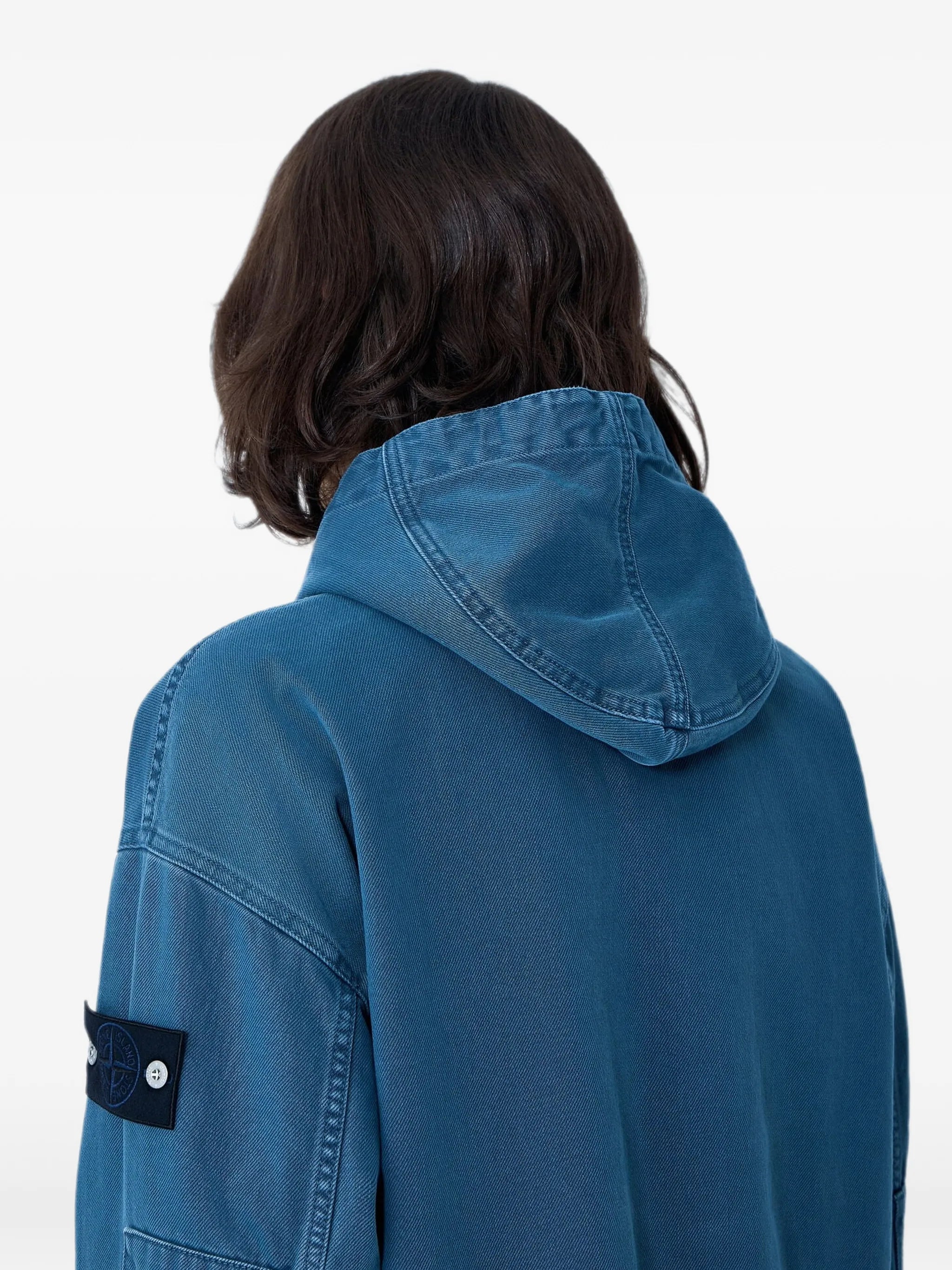 hooded zip-up jacket