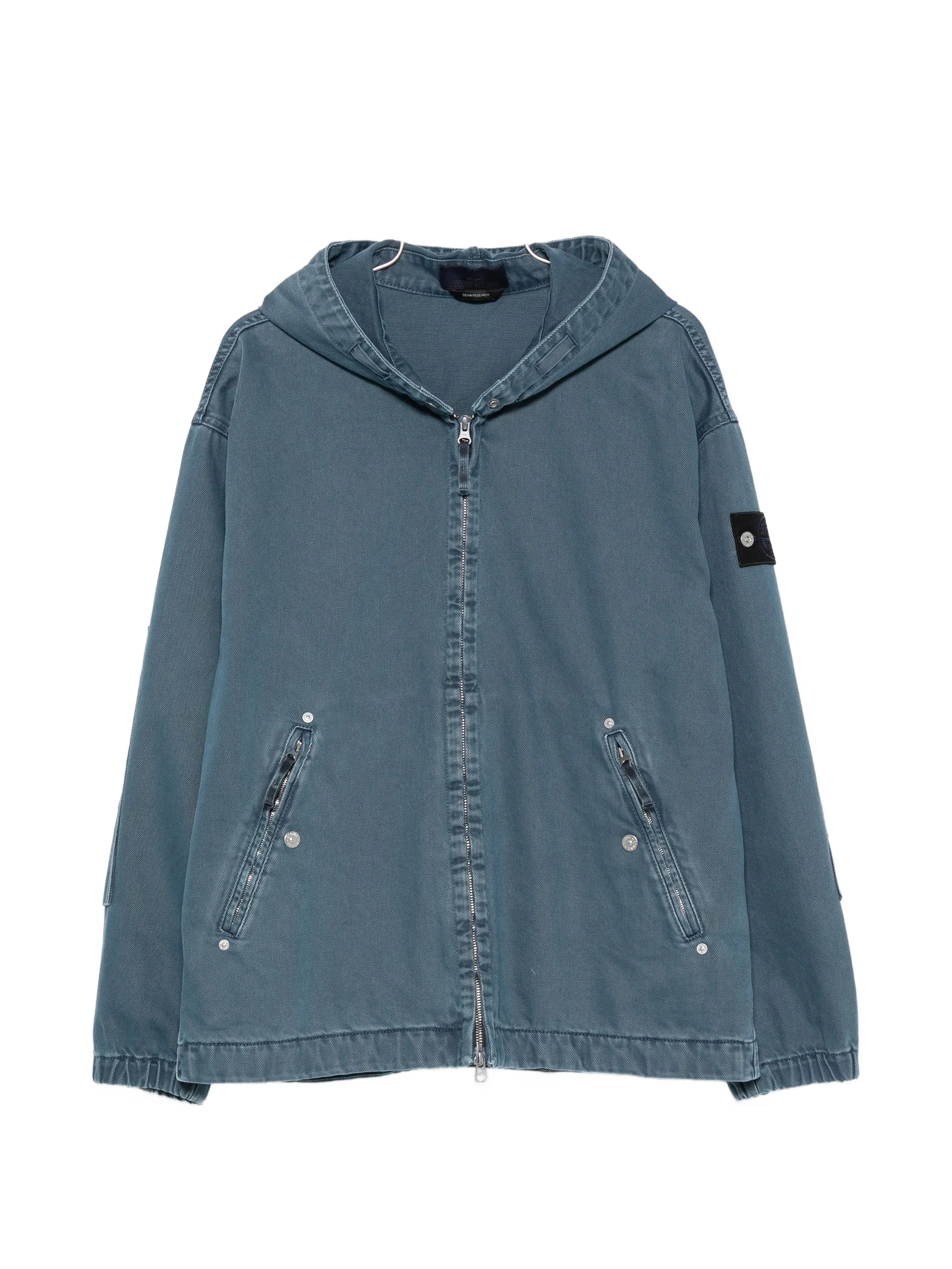 hooded zip-up jacket