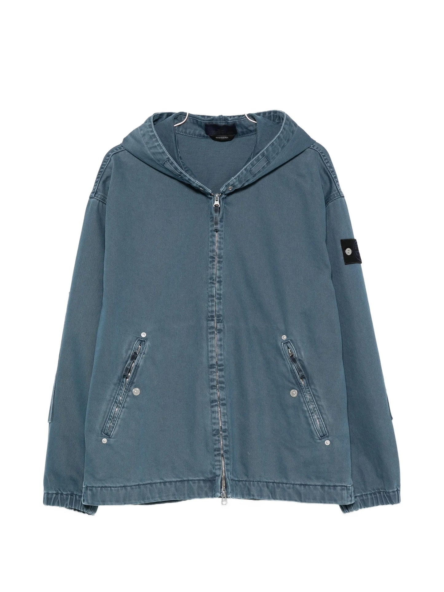 hooded zip-up jacket
