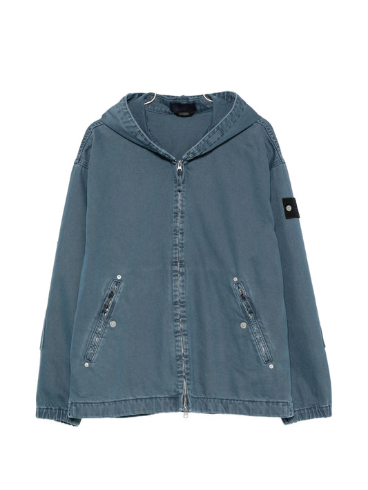hooded zip-up jacket