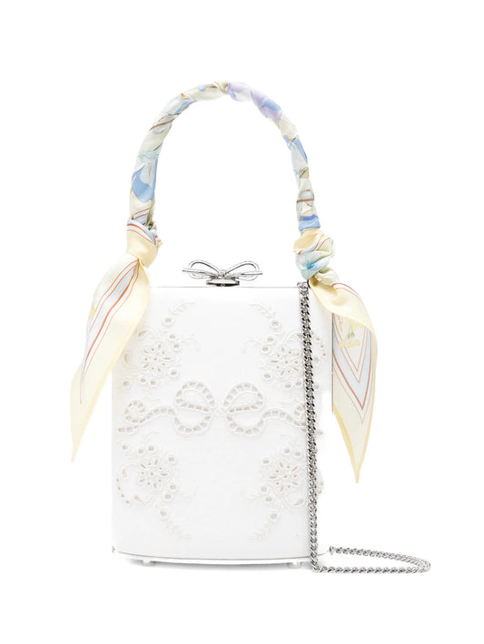 bow-detail clutch bag