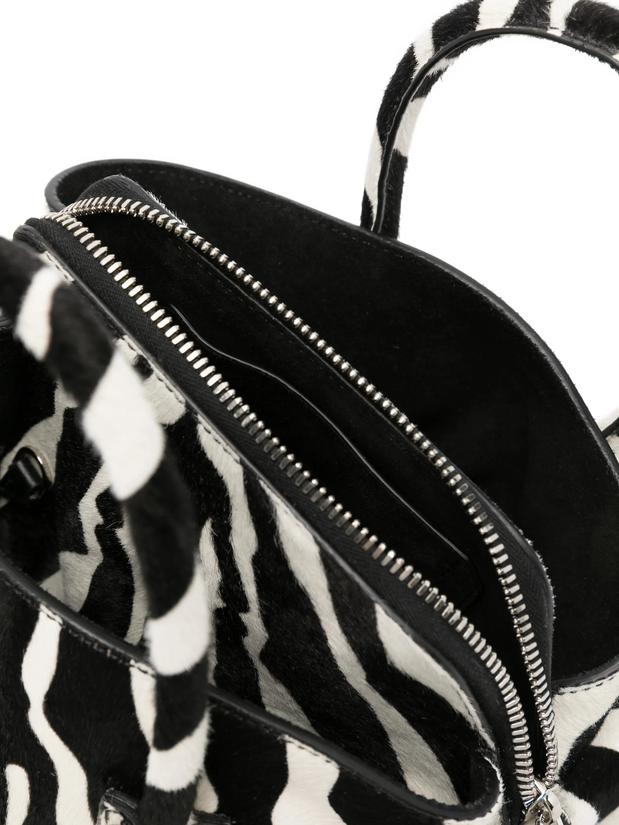La Passeggiata zebra-pattern mini tote bag
