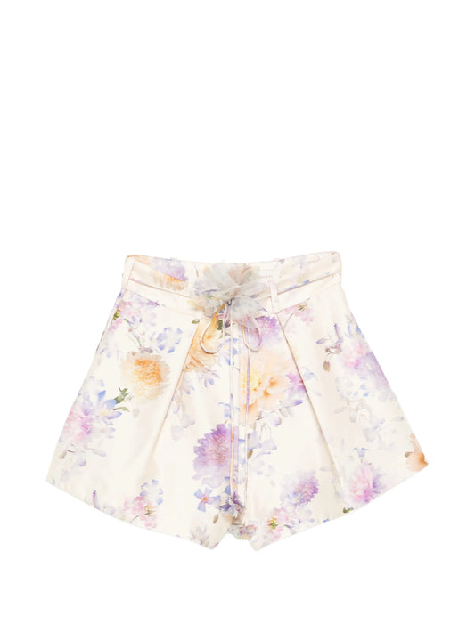 Luna floral-print shorts