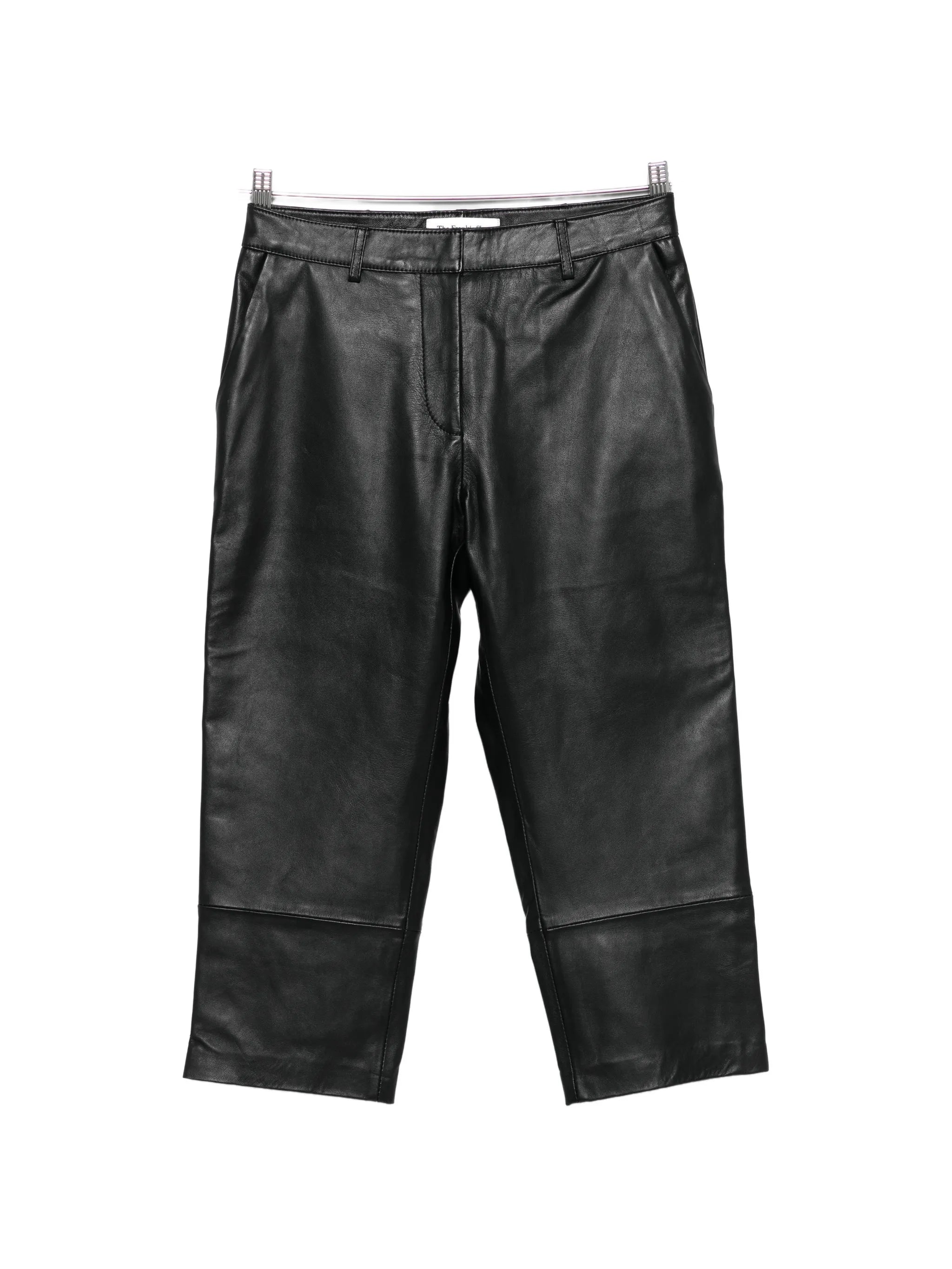 Lior leather capri trousers