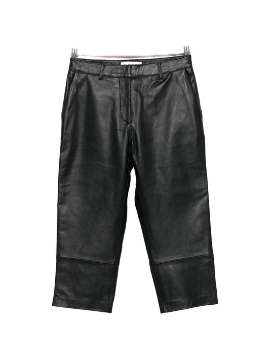 Lior leather capri trousers