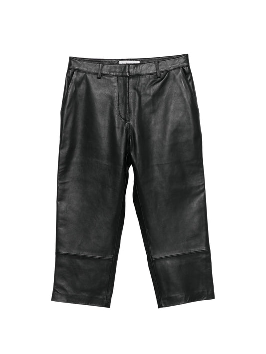 Lior leather capri trousers