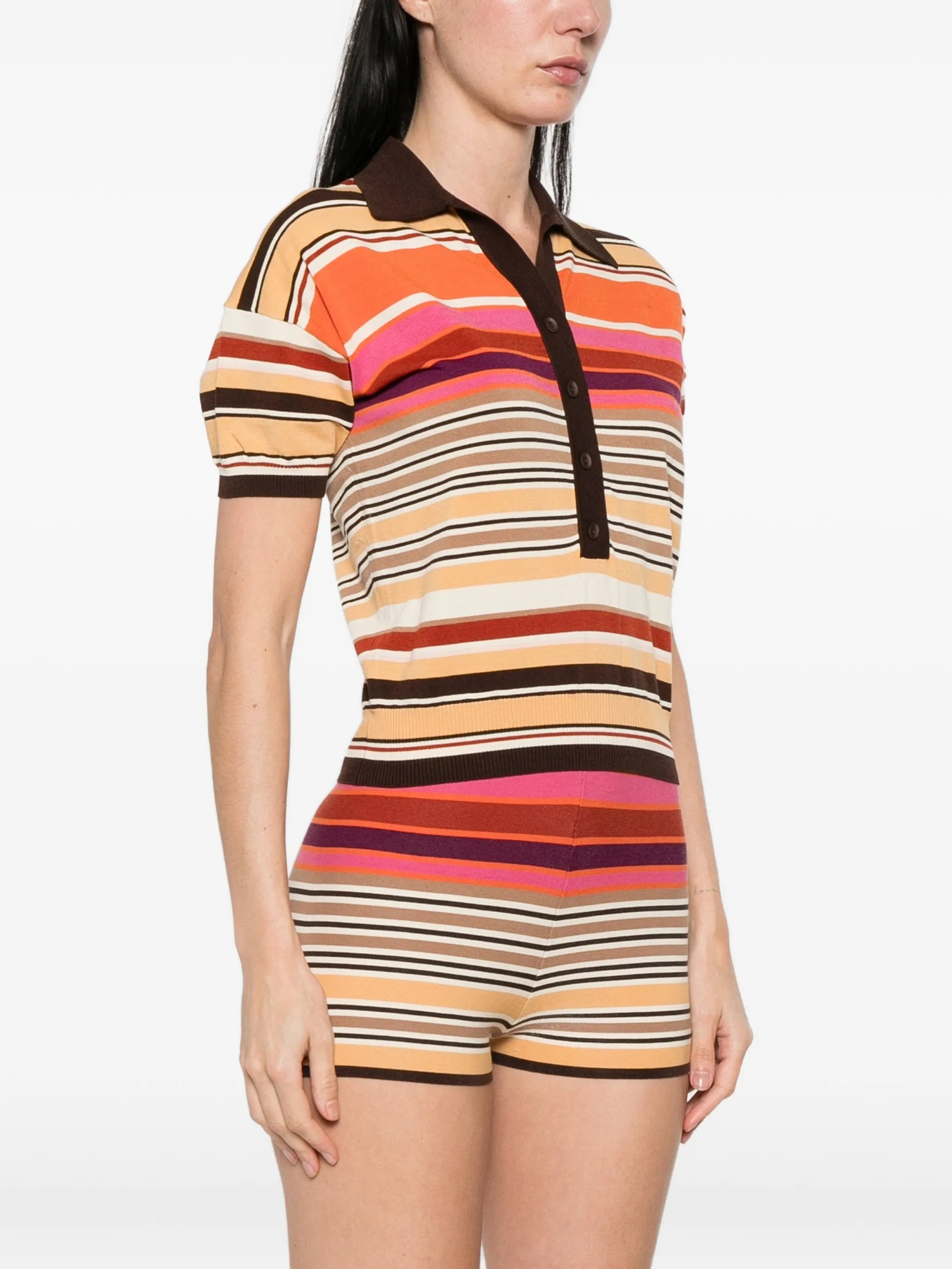 striped polo shirt