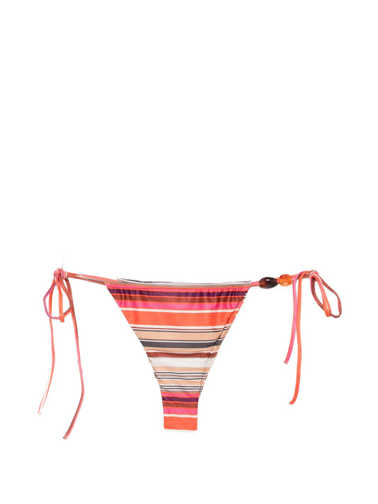 Ombra striped-pattern bikini bottoms