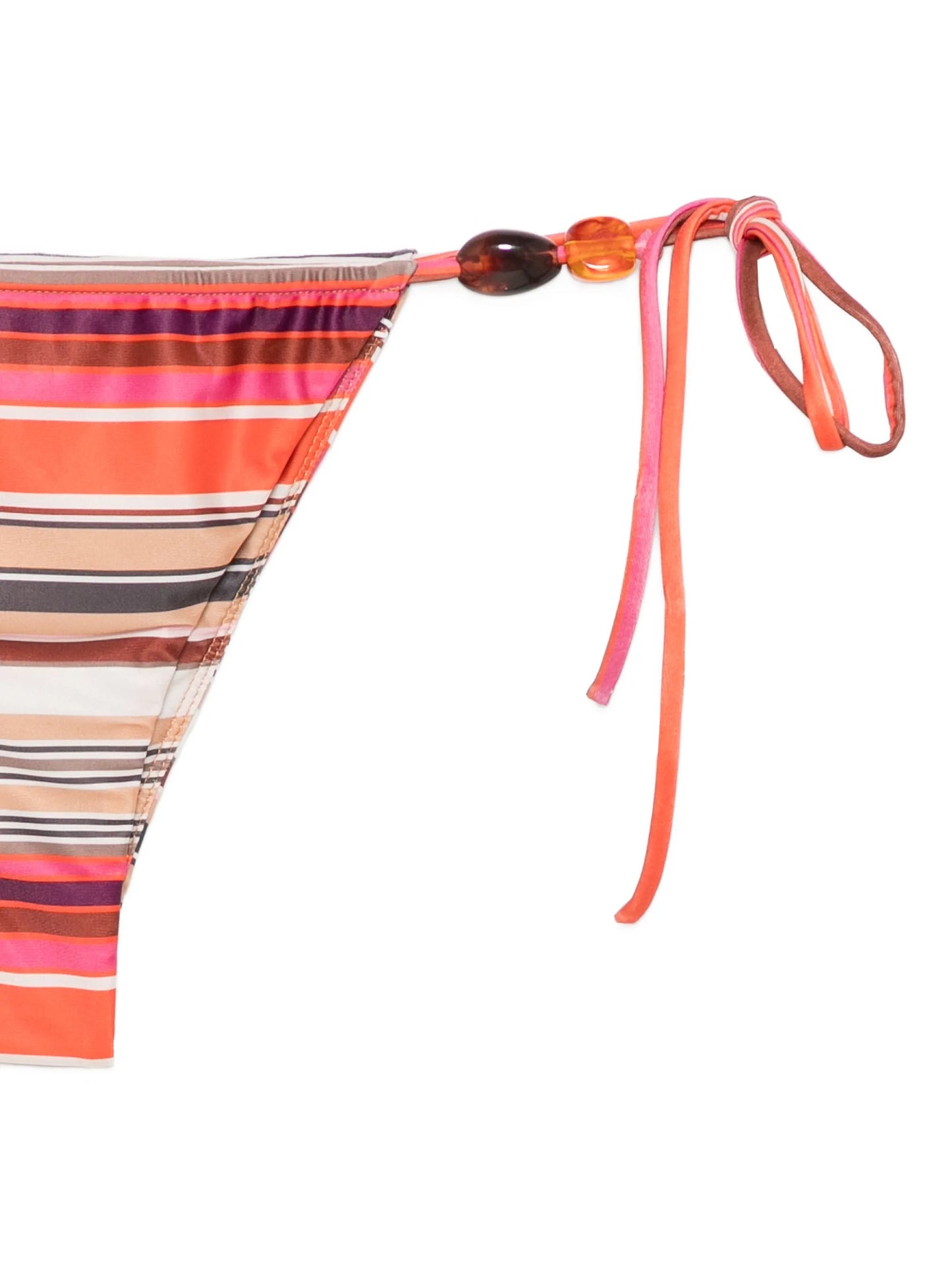 Ombra striped-pattern bikini bottoms
