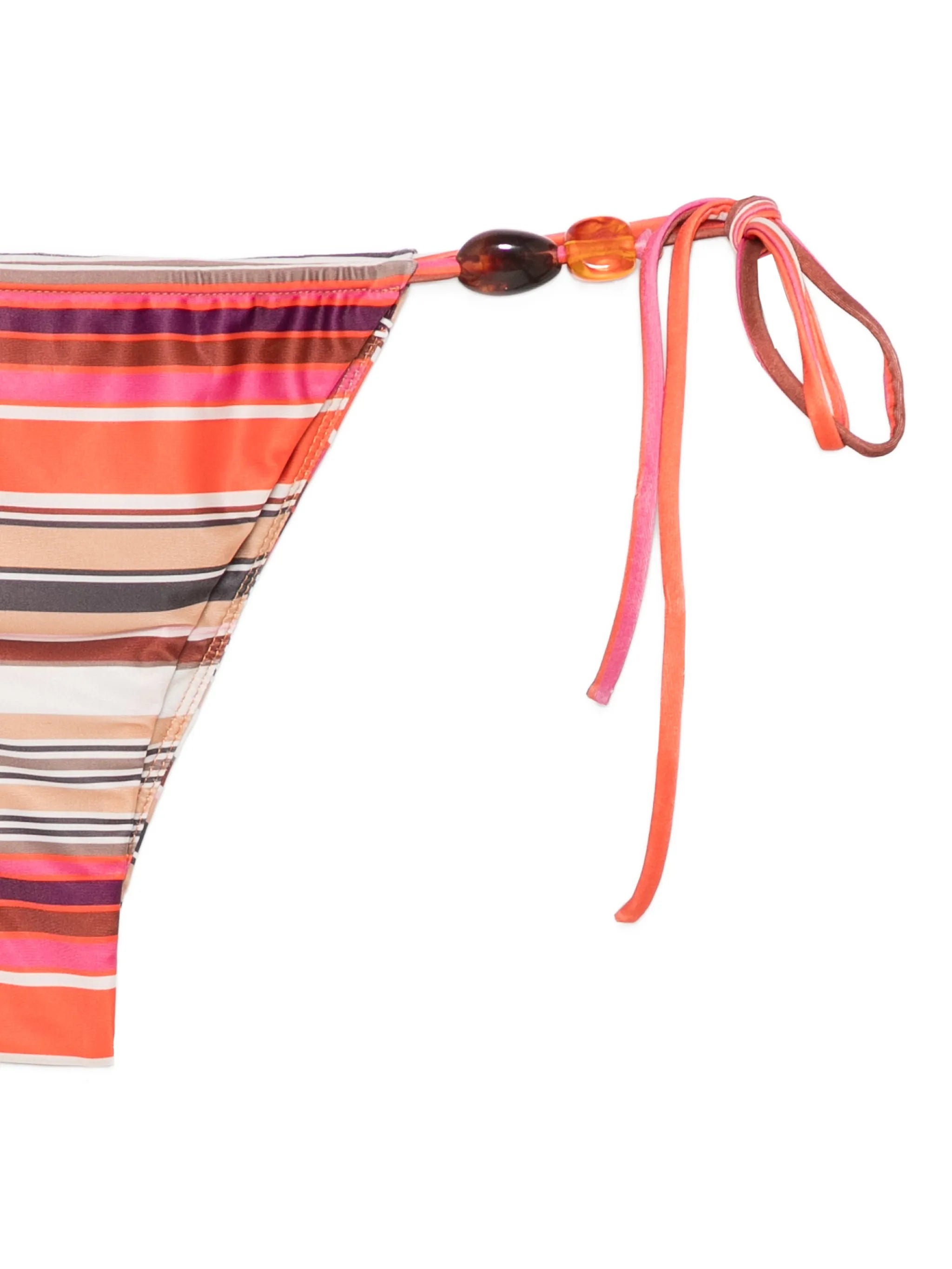 Ombra striped-pattern bikini bottoms