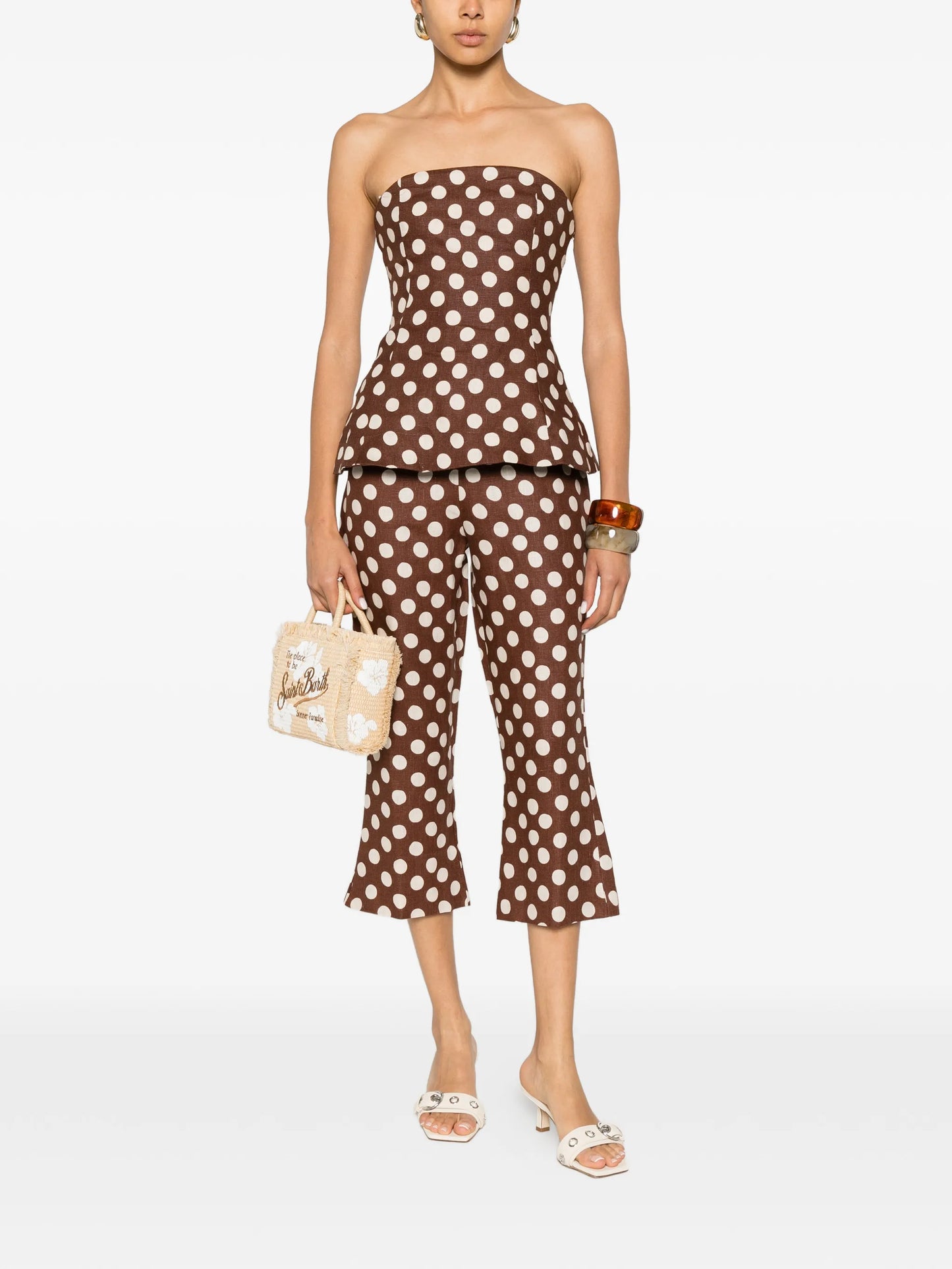 Valeria polka-dot trousers