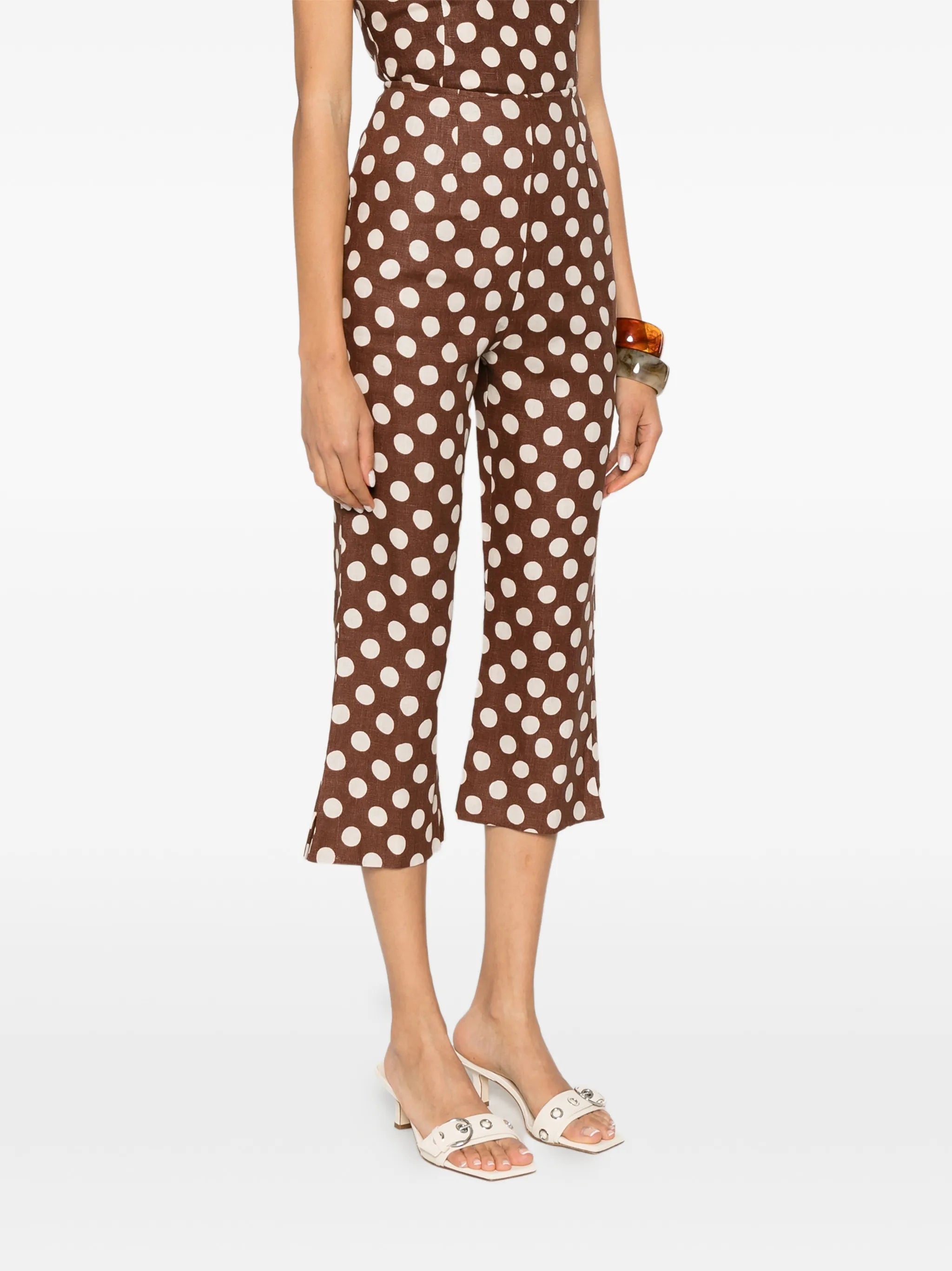 Valeria polka-dot trousers