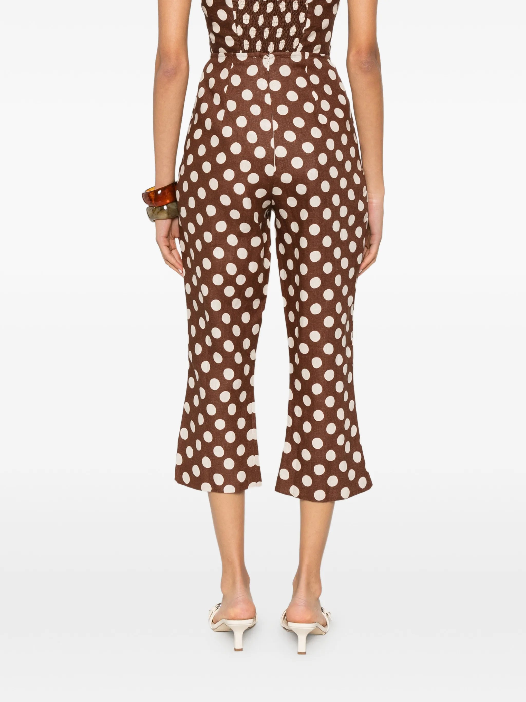 Valeria polka-dot trousers