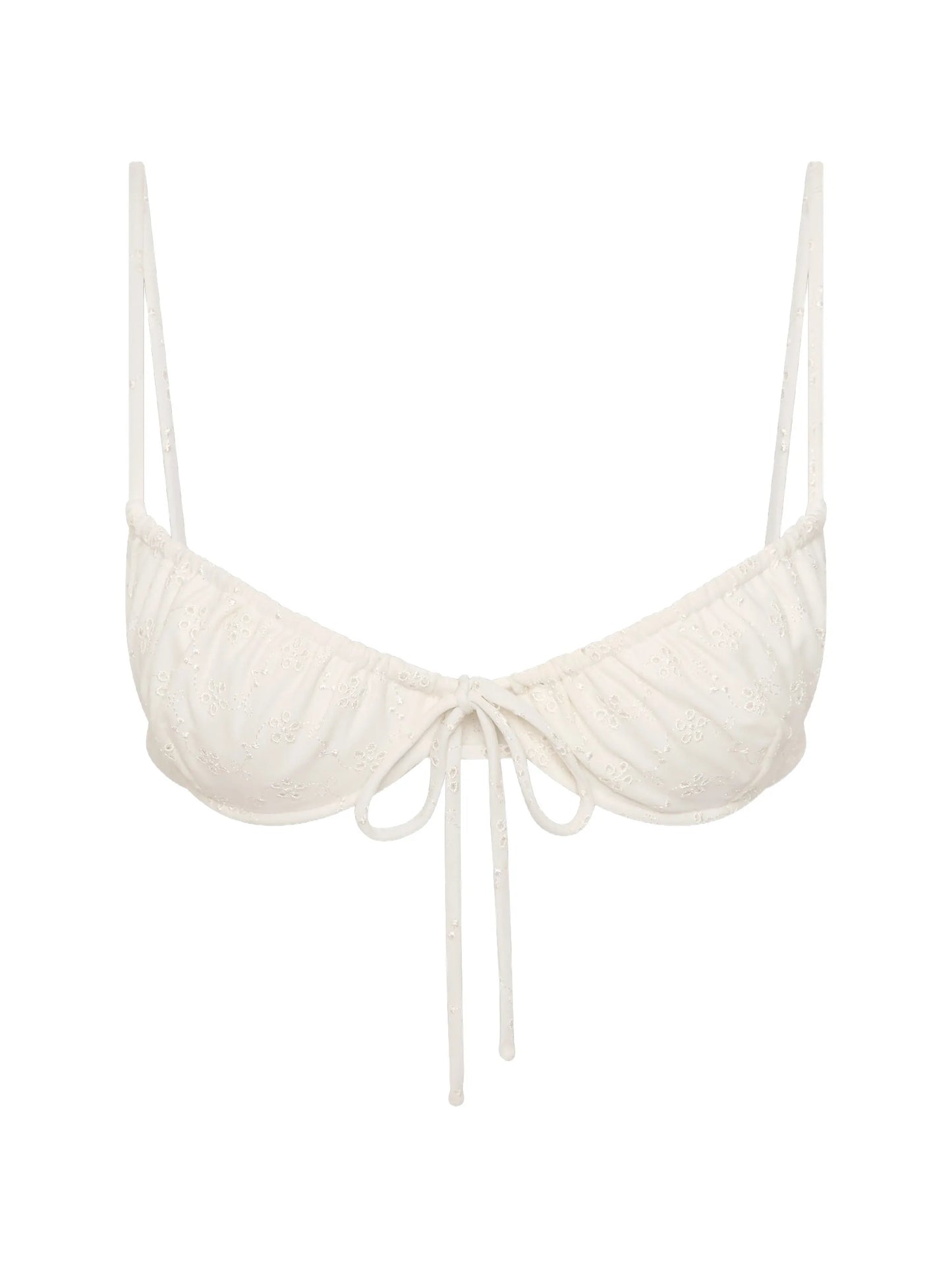 Halo broderie-anglaise bikini top