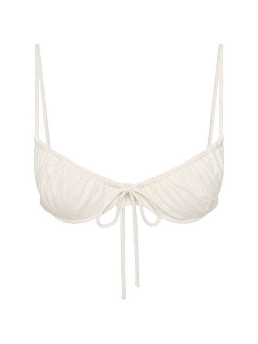 Halo broderie-anglaise bikini top