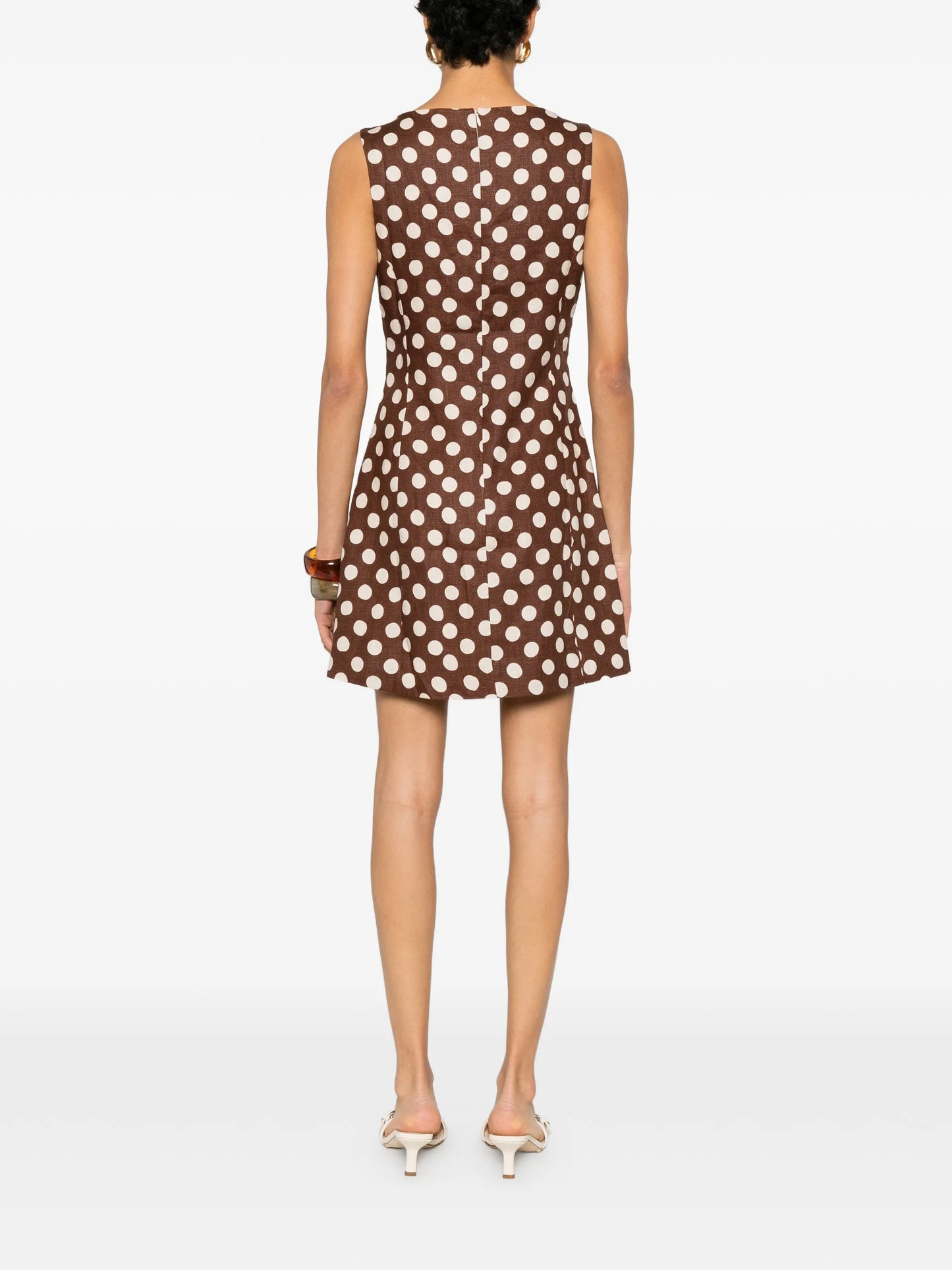 Lydie polka-dot mini dress