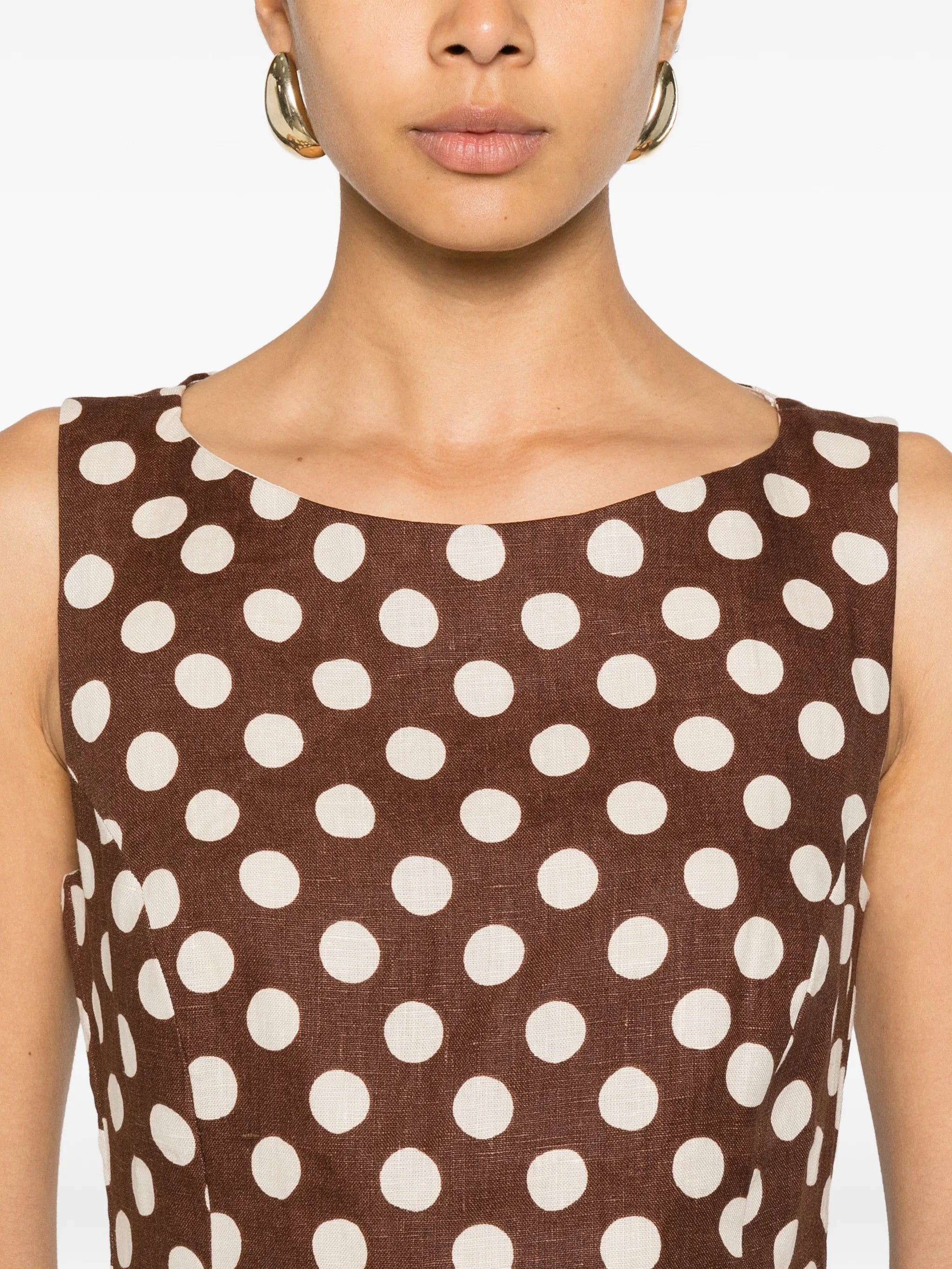 Lydie polka-dot mini dress