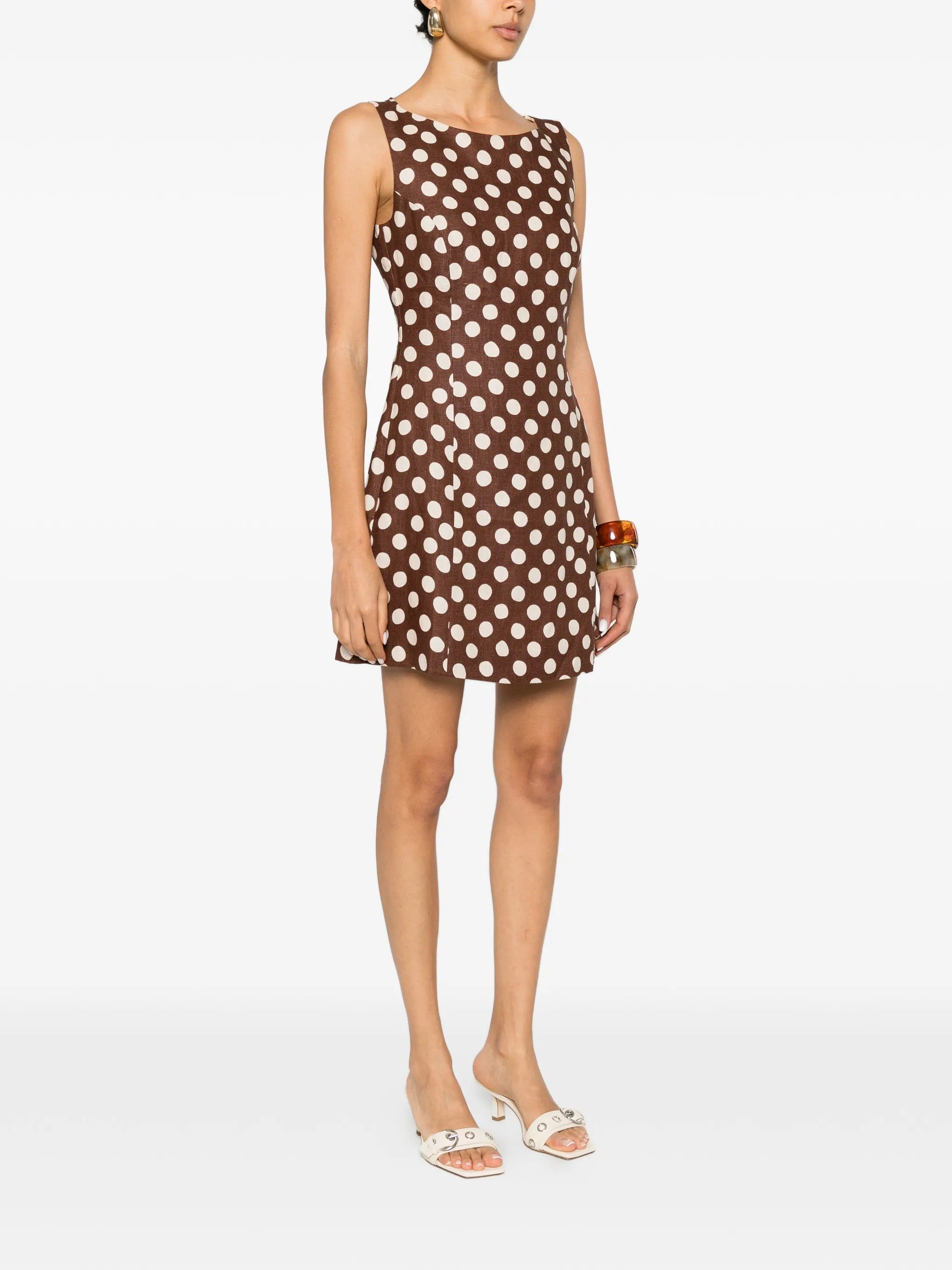 Lydie polka-dot mini dress