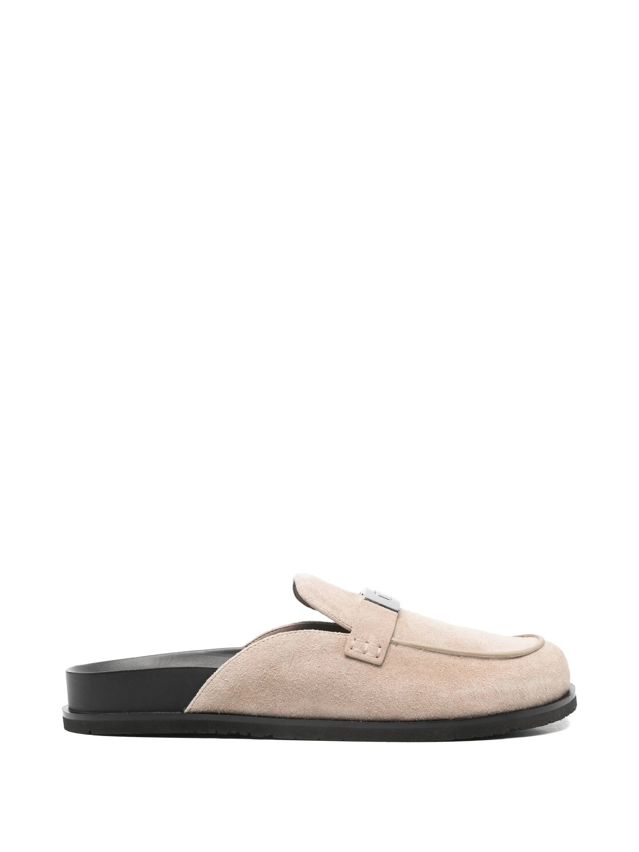 Leelee metal-buckle mules