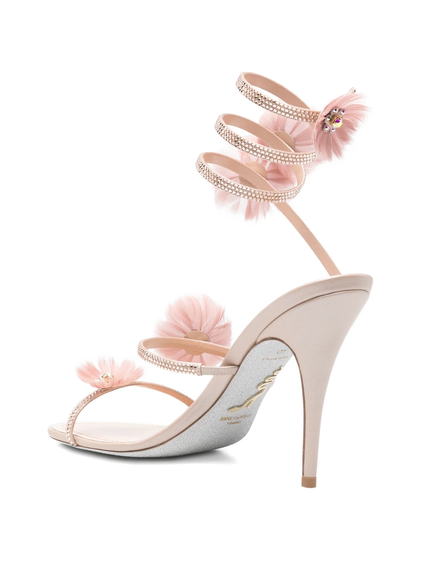 Jolene embellished-flowers heeled sandals