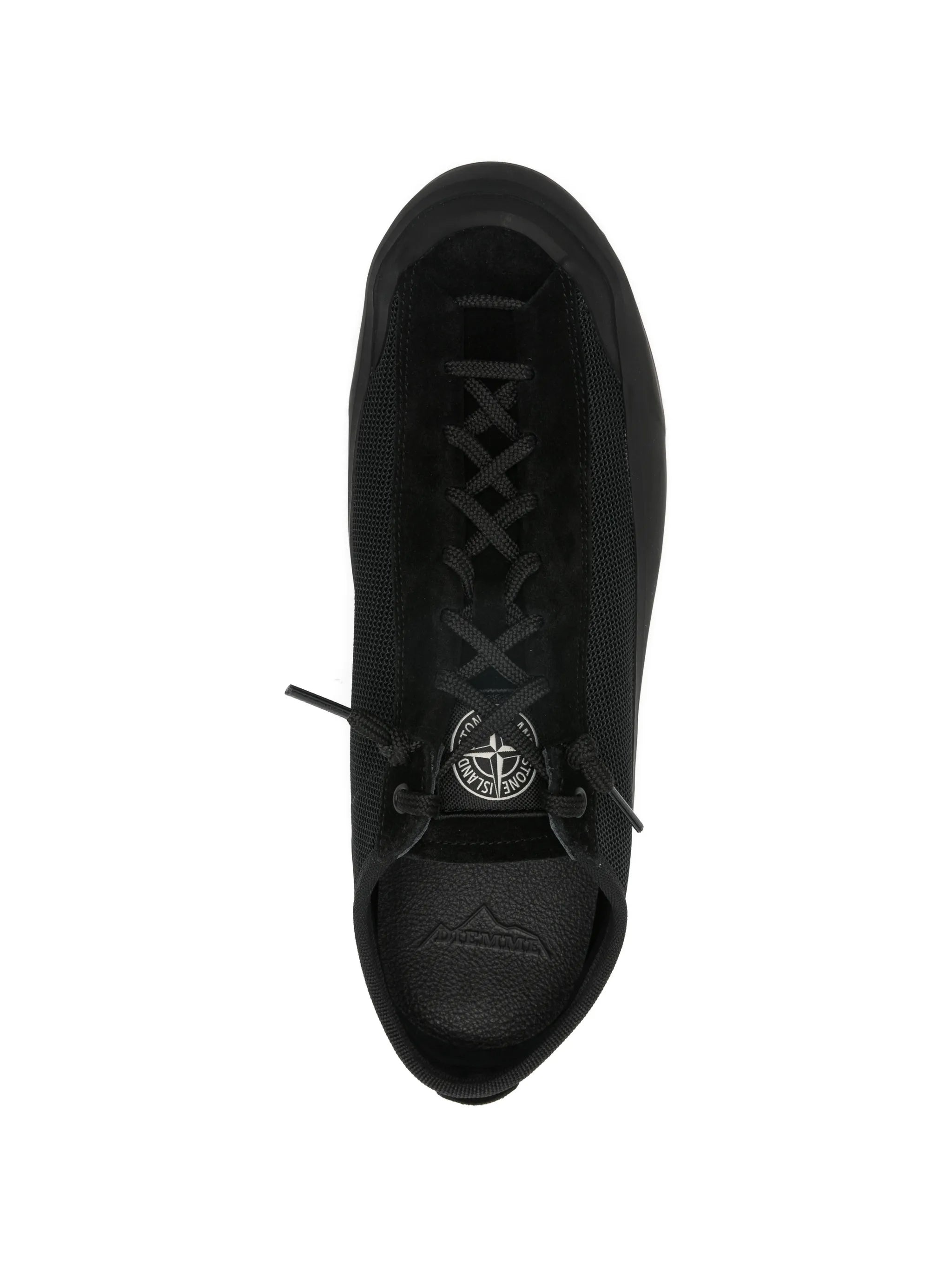 Compass-patch sneakers