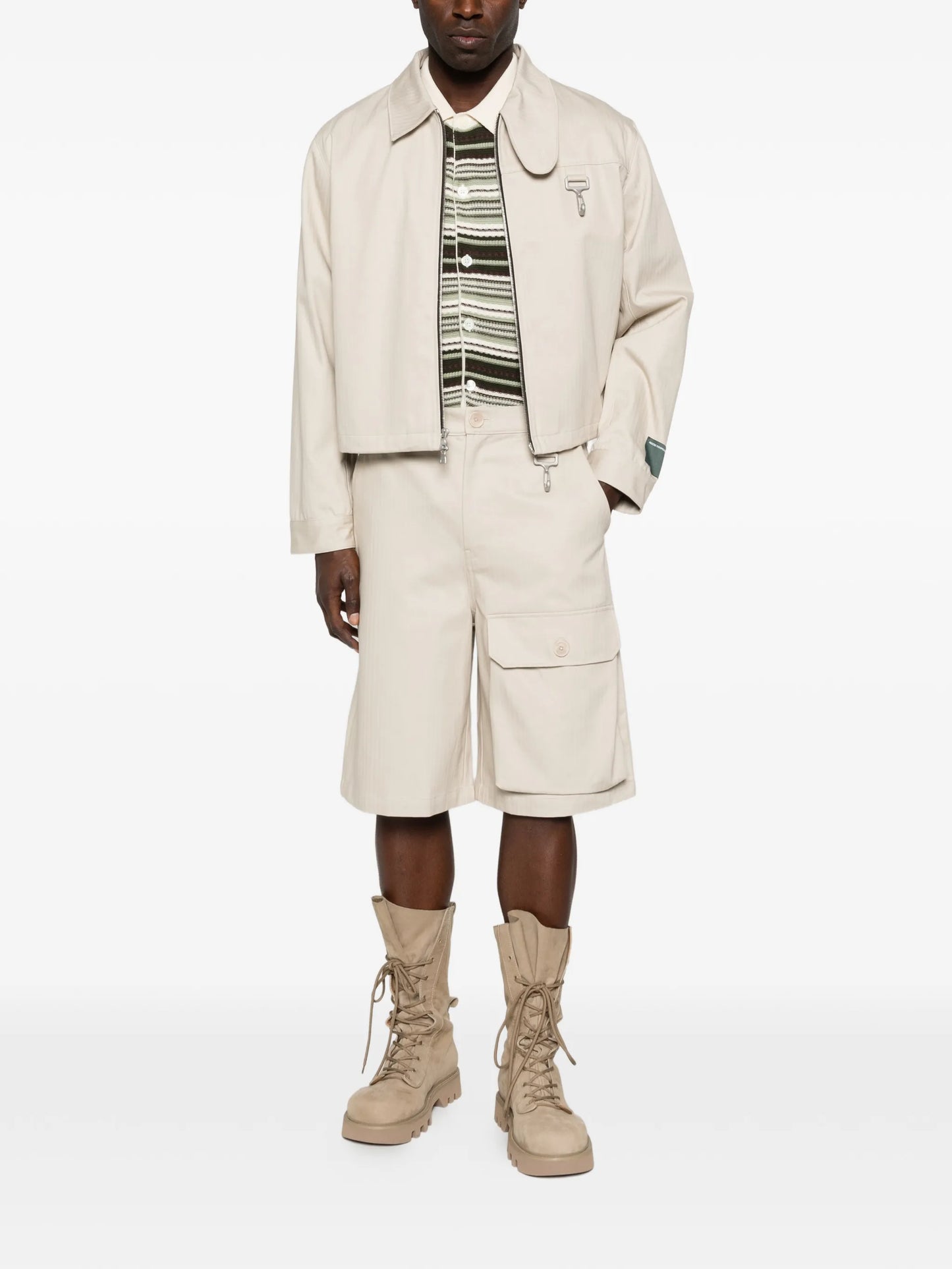 herringbone cargo shorts