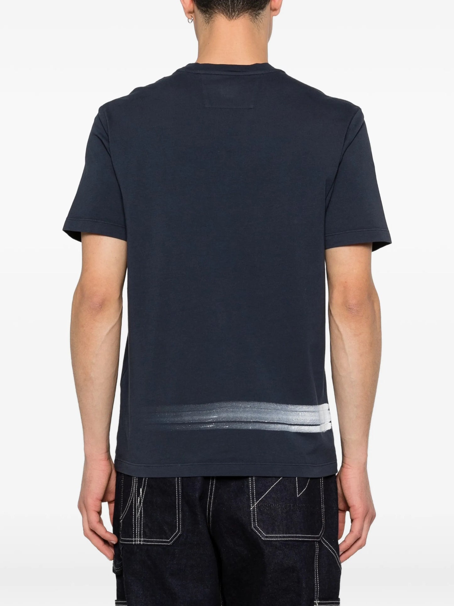 24/1 jersey short-sleeve bottom logo T-shirt