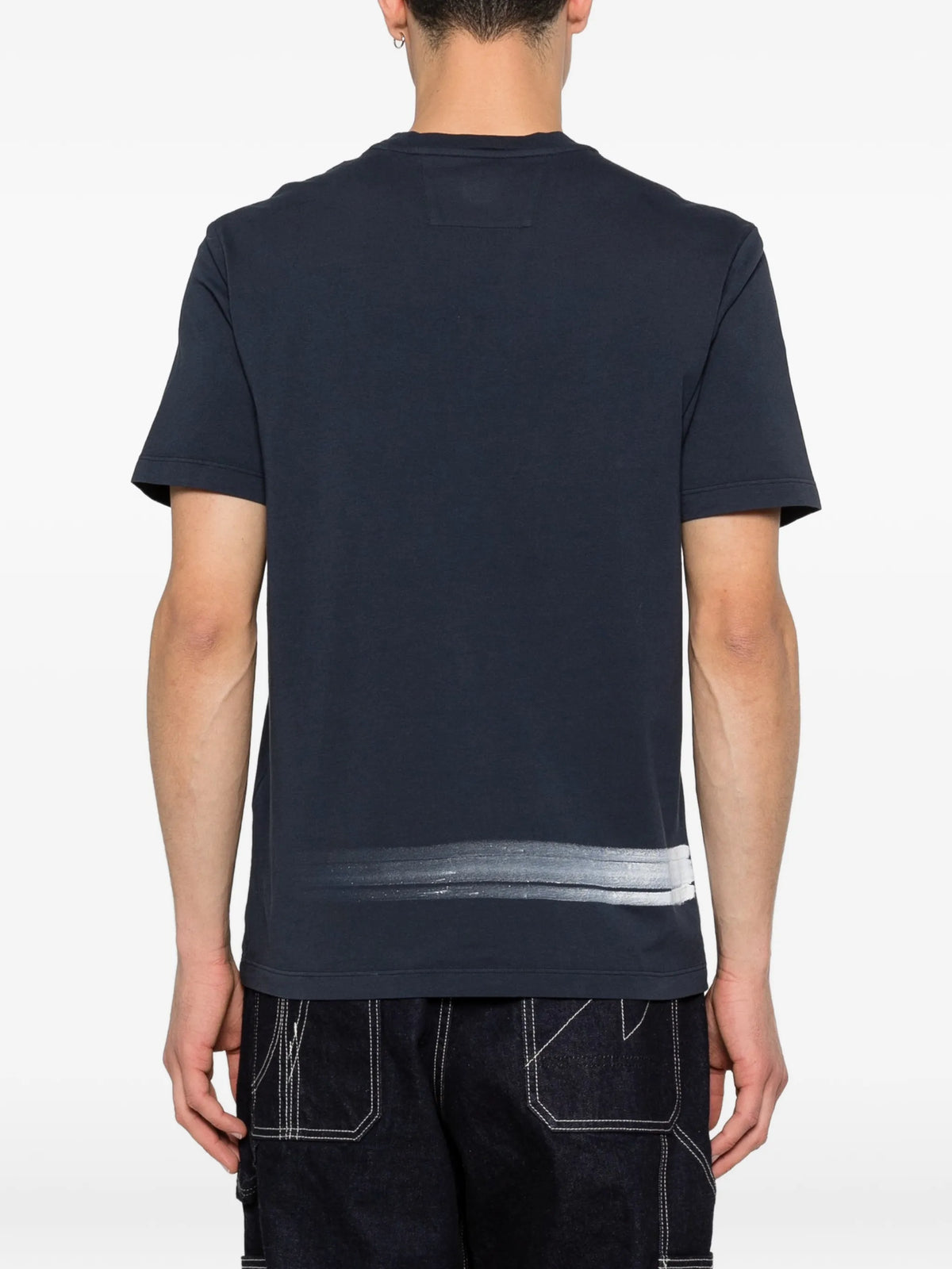 24/1 jersey short-sleeve bottom logo T-shirt